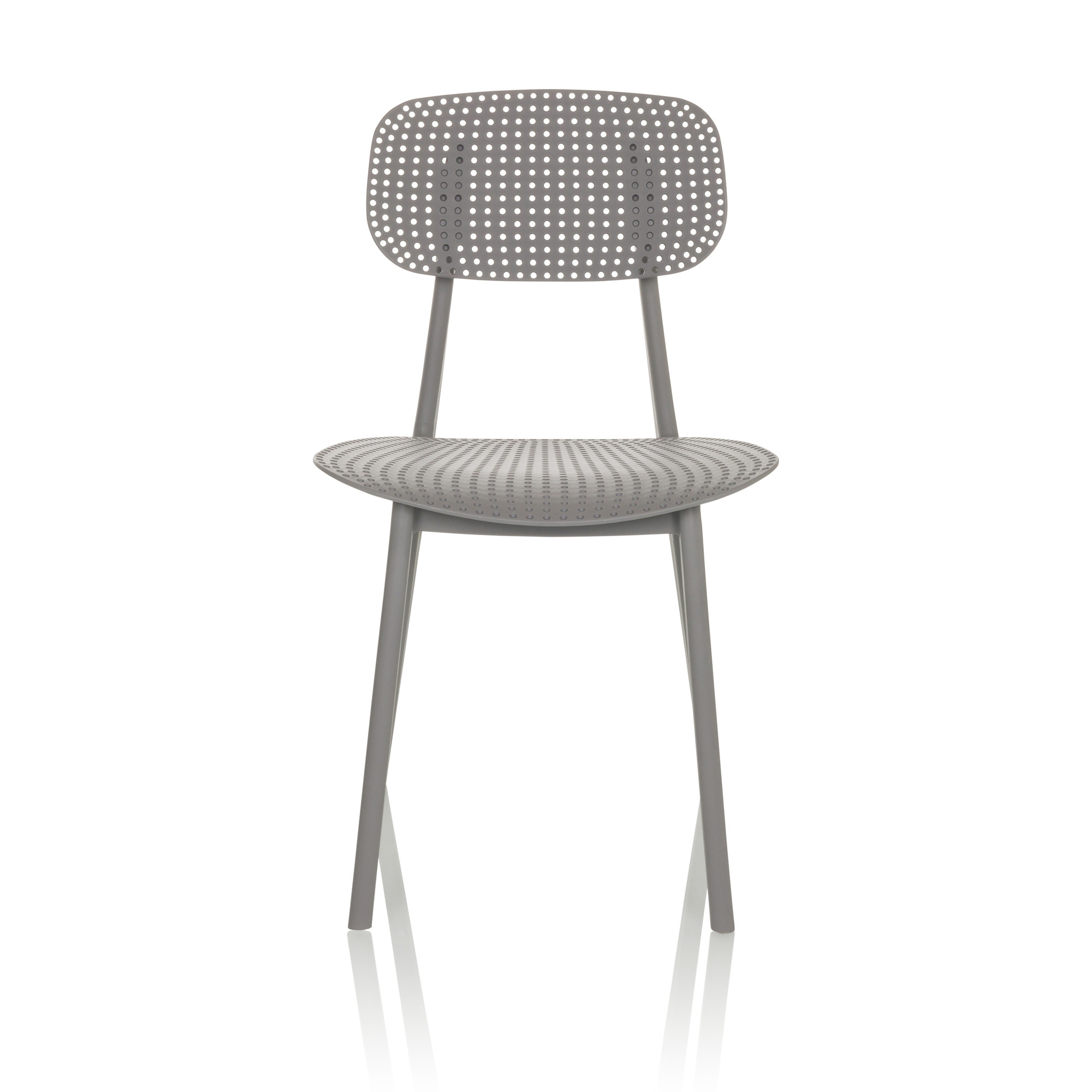 ARTIFO HOL Dining chair Stacking chair Plastic Grey