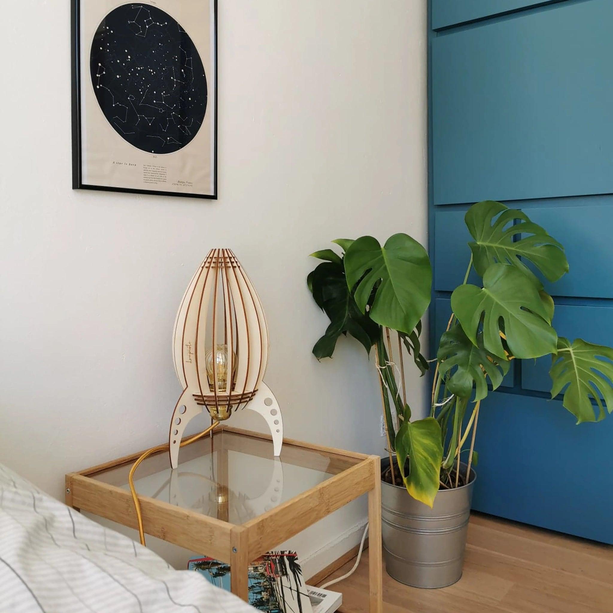 Ariane Baladeuse Table Lamp Wood 19cm