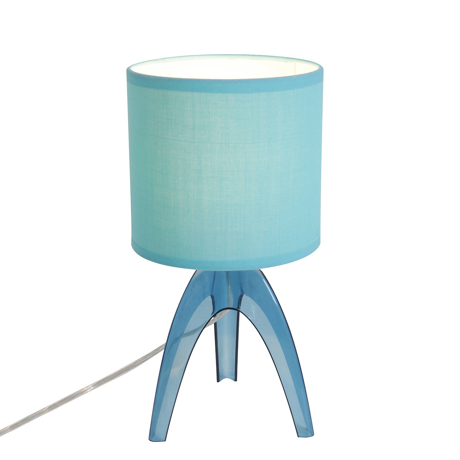 Tischleuchte Stoff Blau