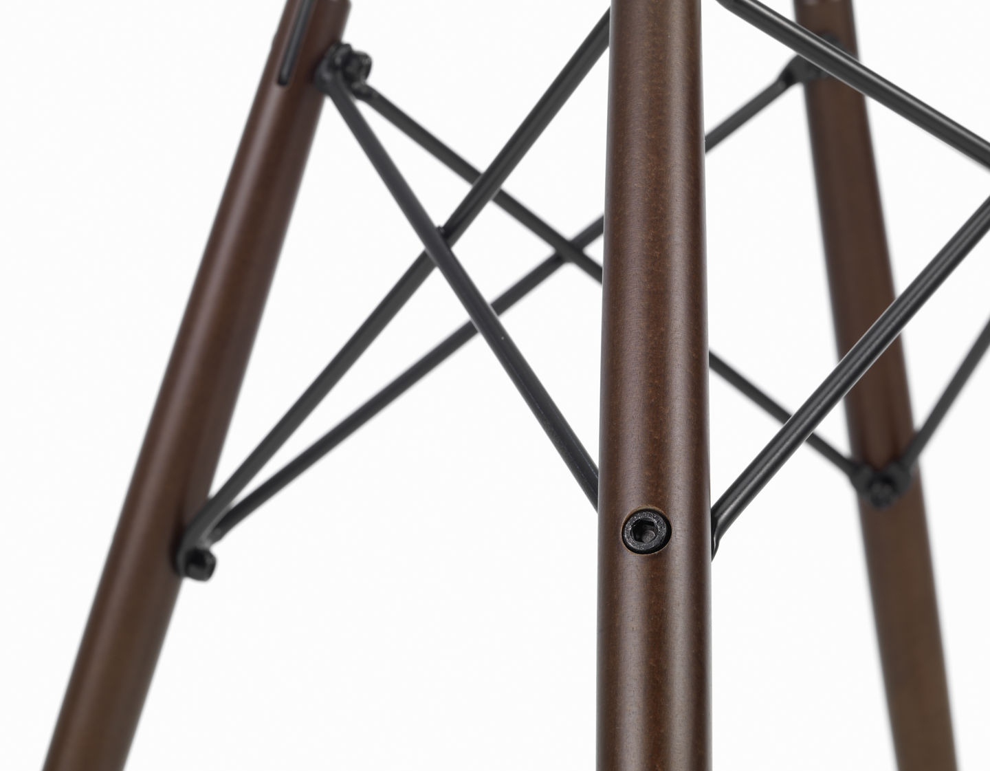 DSW Eames Plastic Side Chair Schwarz