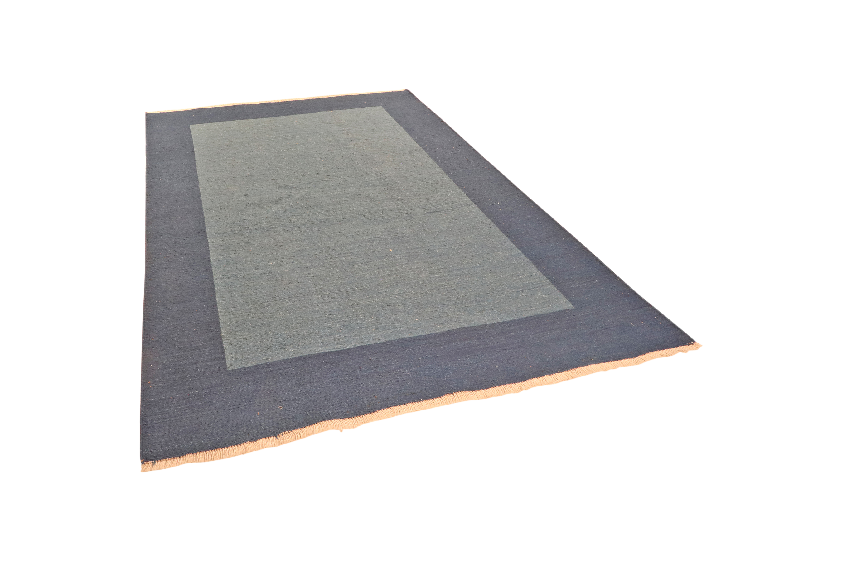 Kelim Gabbeh Teppich Wolle Blau