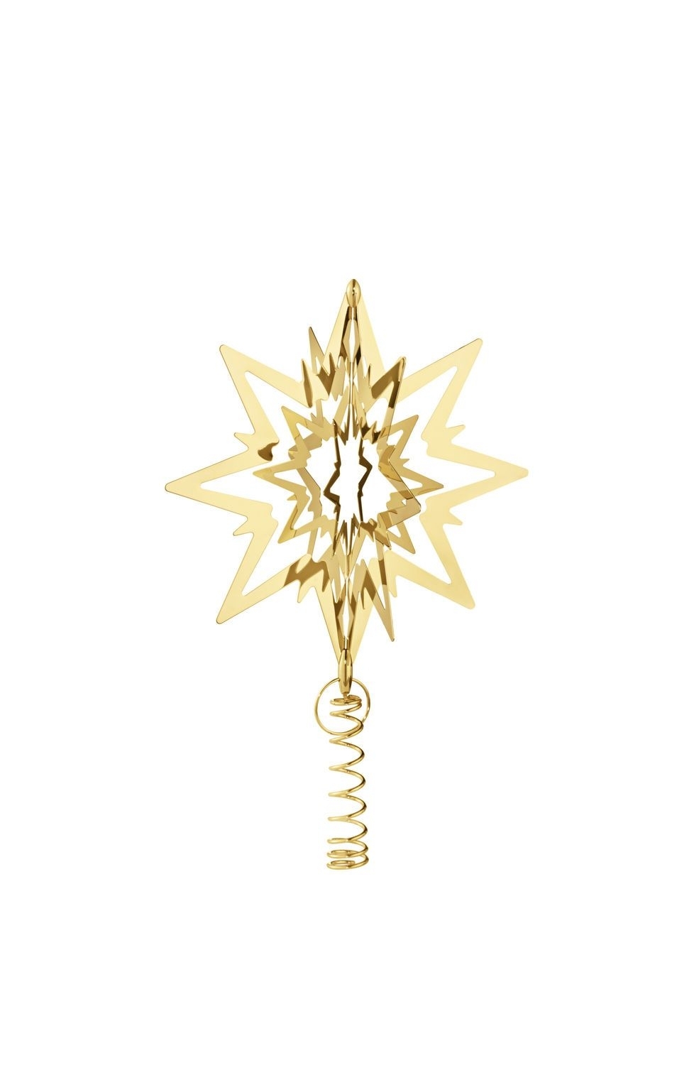 Weihnachtsbaumspitze Vergoldet Mittel Gold