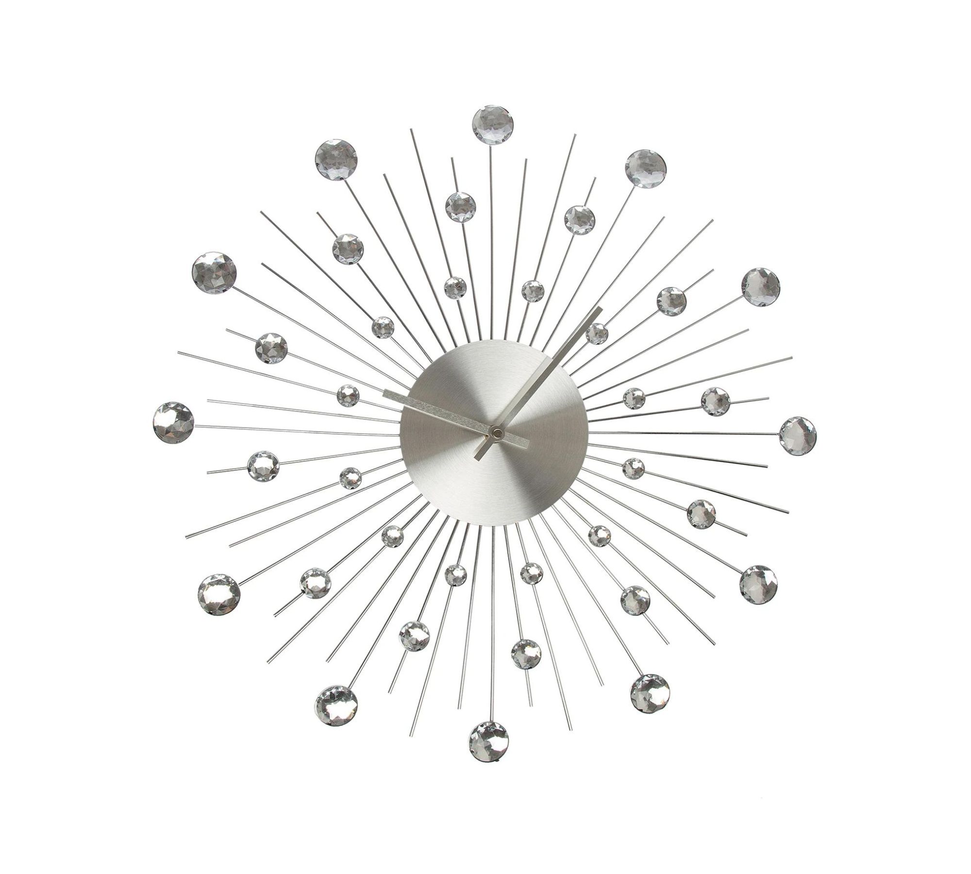 Wanduhr Eisen Silber