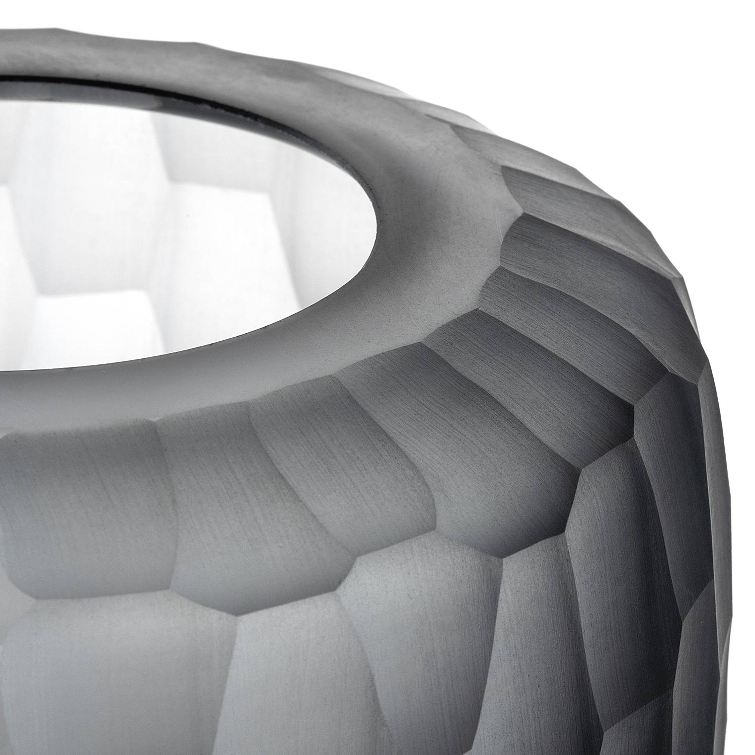 Vase Bellagio 22 cm Farbglas Anthrazit