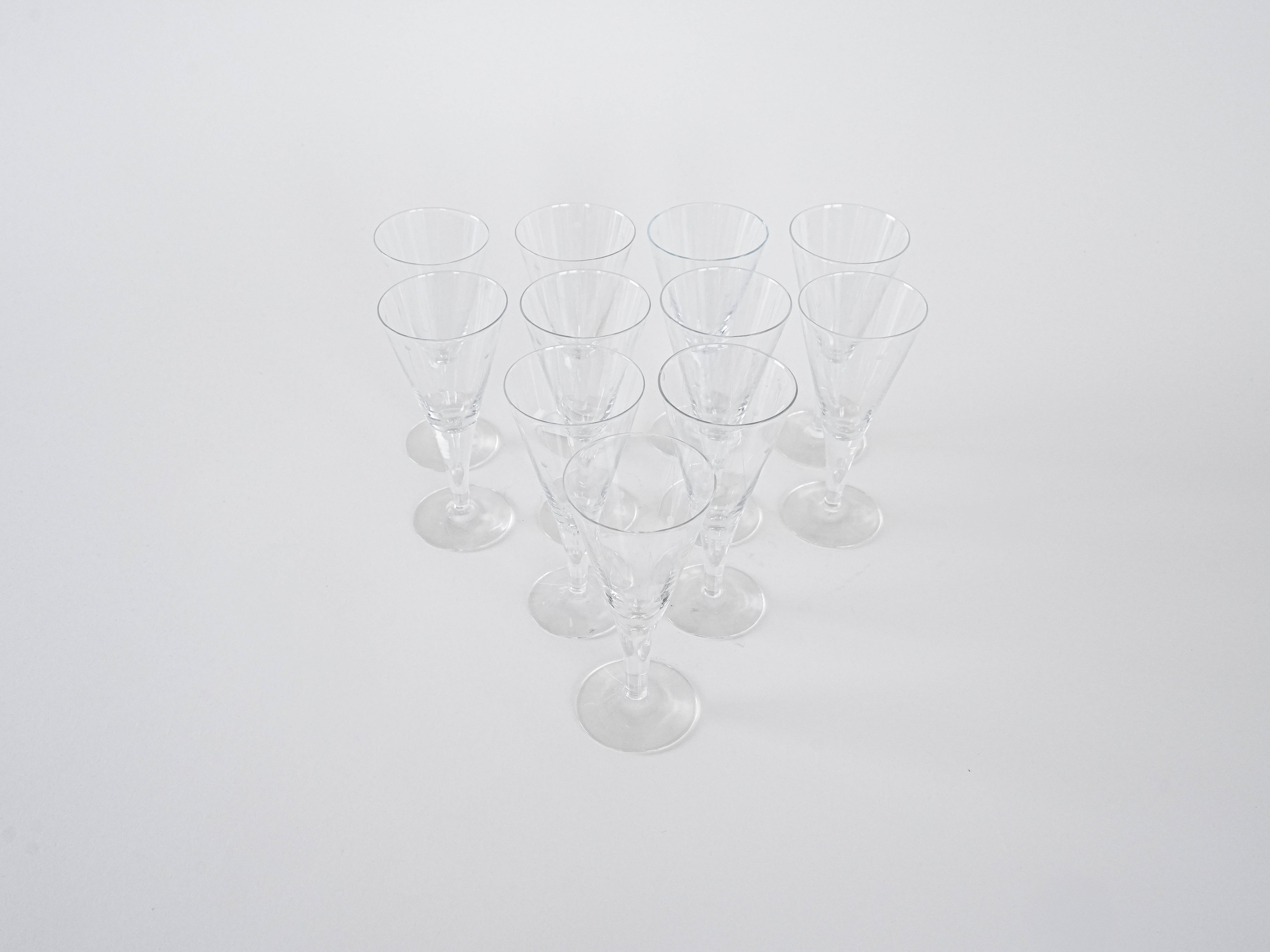 11x Kristallgläser Transparent