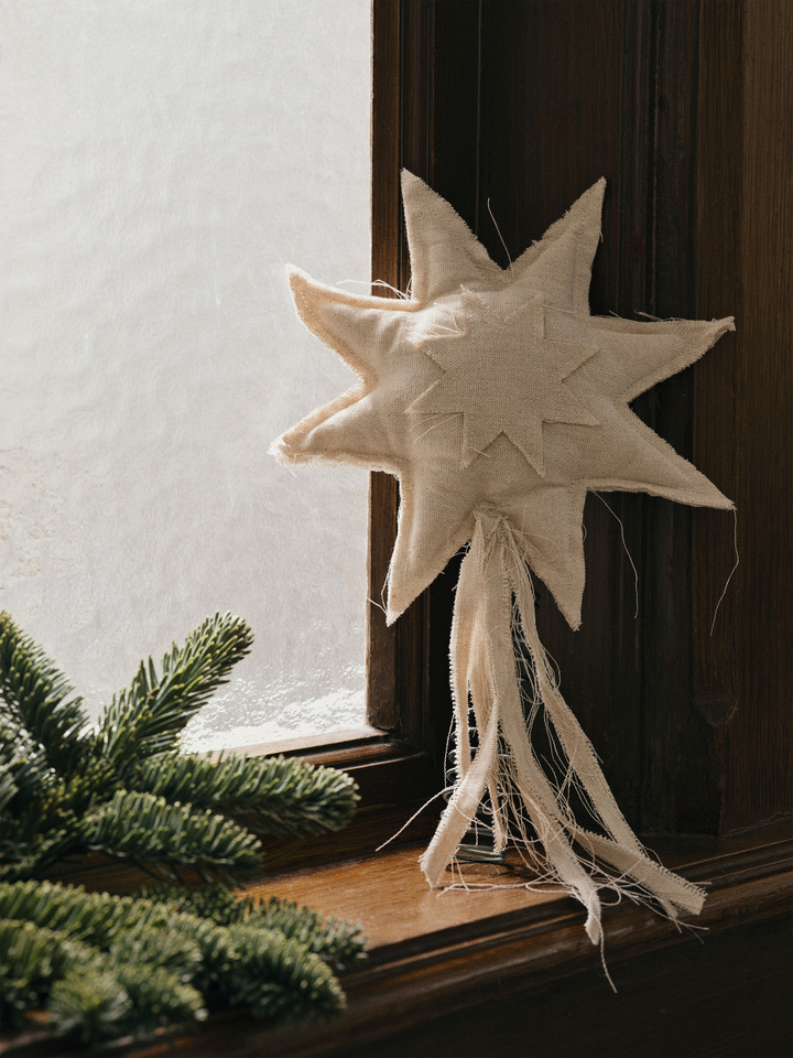 Vela Stern Christbaumspitze Beige
