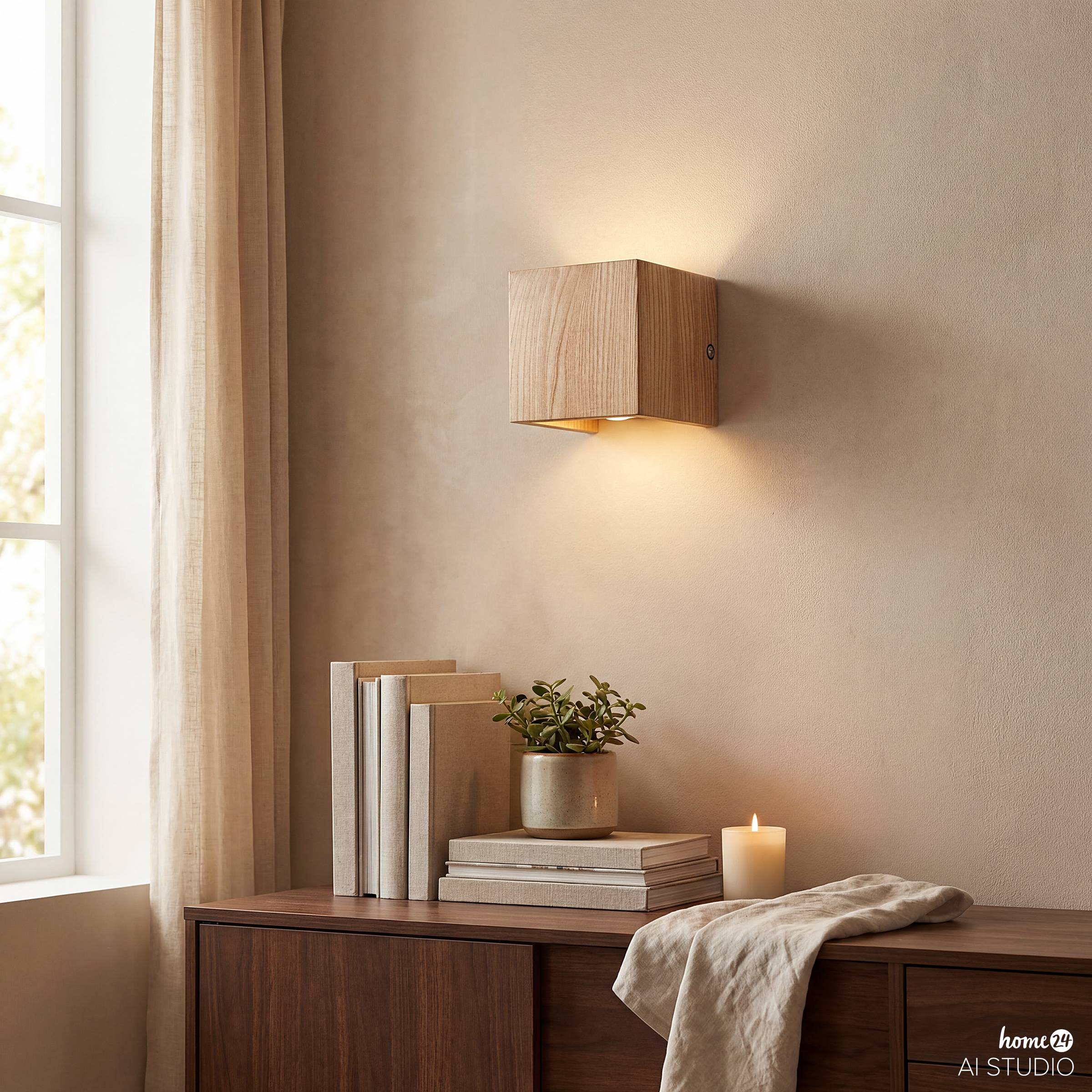 Wall Lamp Sarnia 1-Light Solid Pine