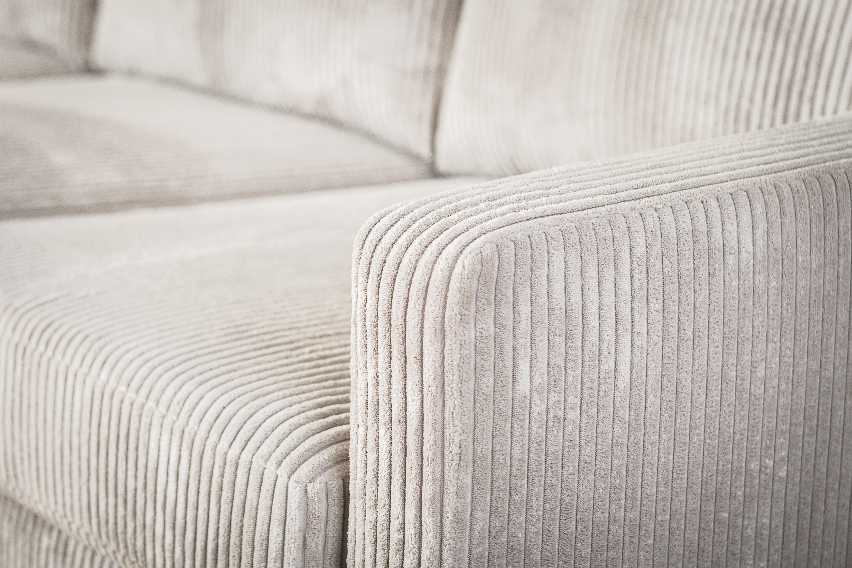 3-seater sofa CL L+R RIB Cream