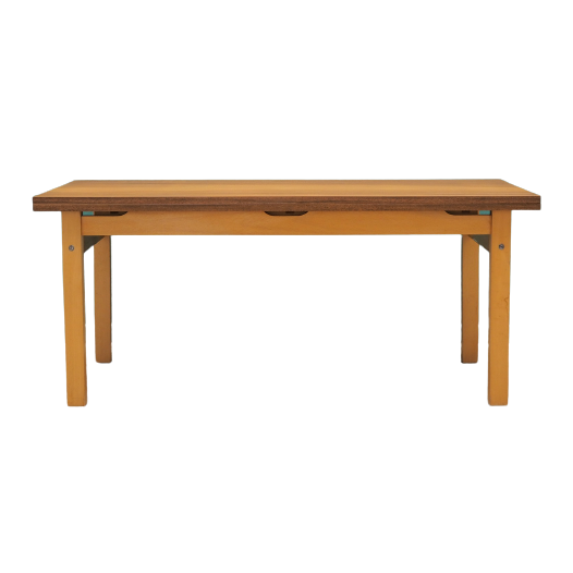 Vintage Table Wood Brown 1980s