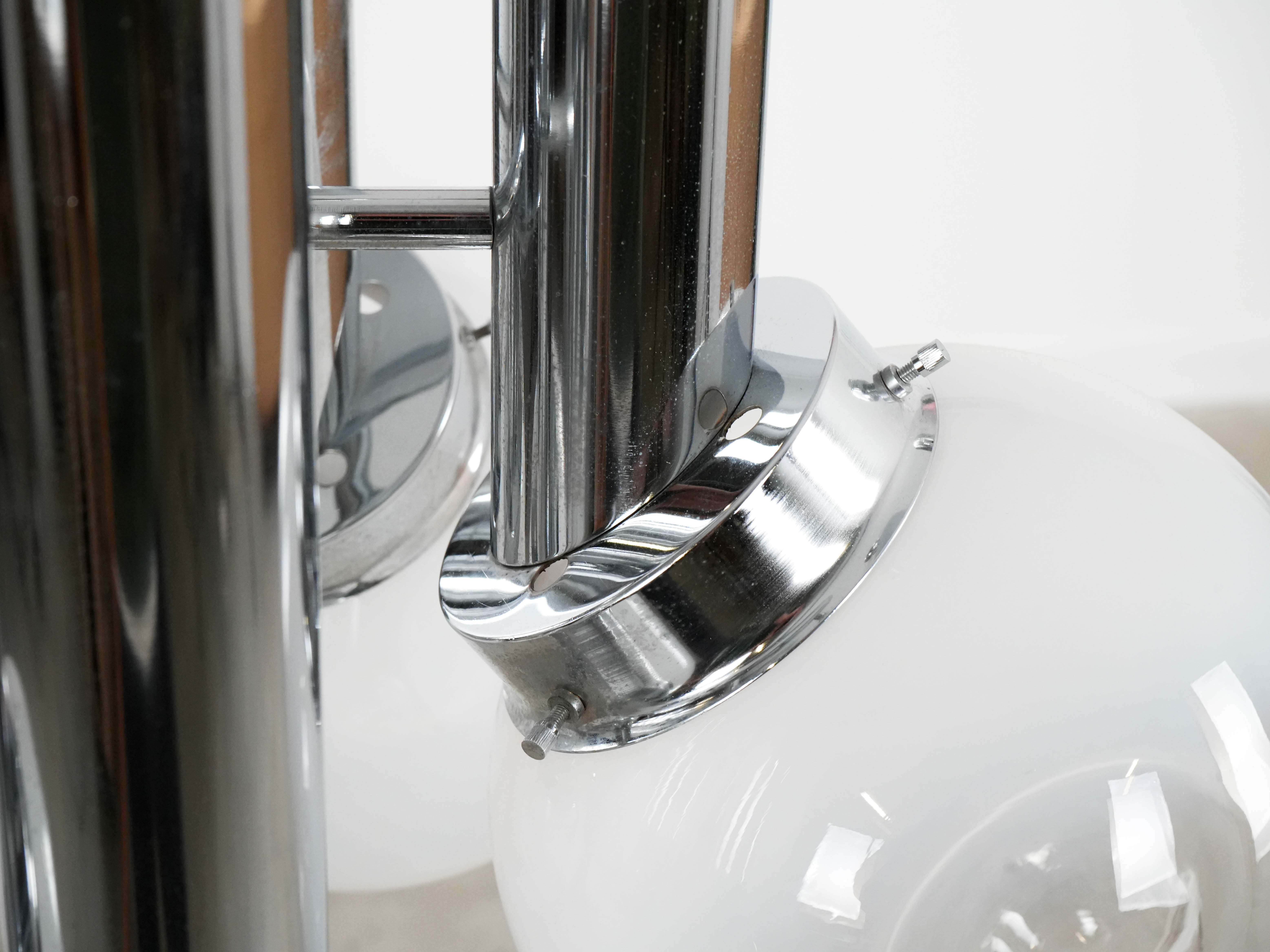 Kronleuchter Weiß 1970er Jahre