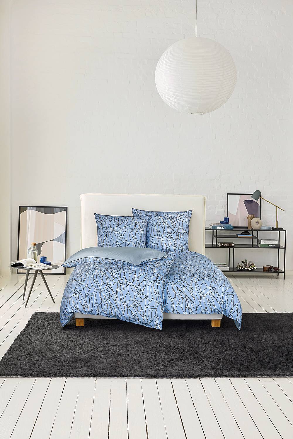 Nele Renforcé Bedding 2-piece Light Blue