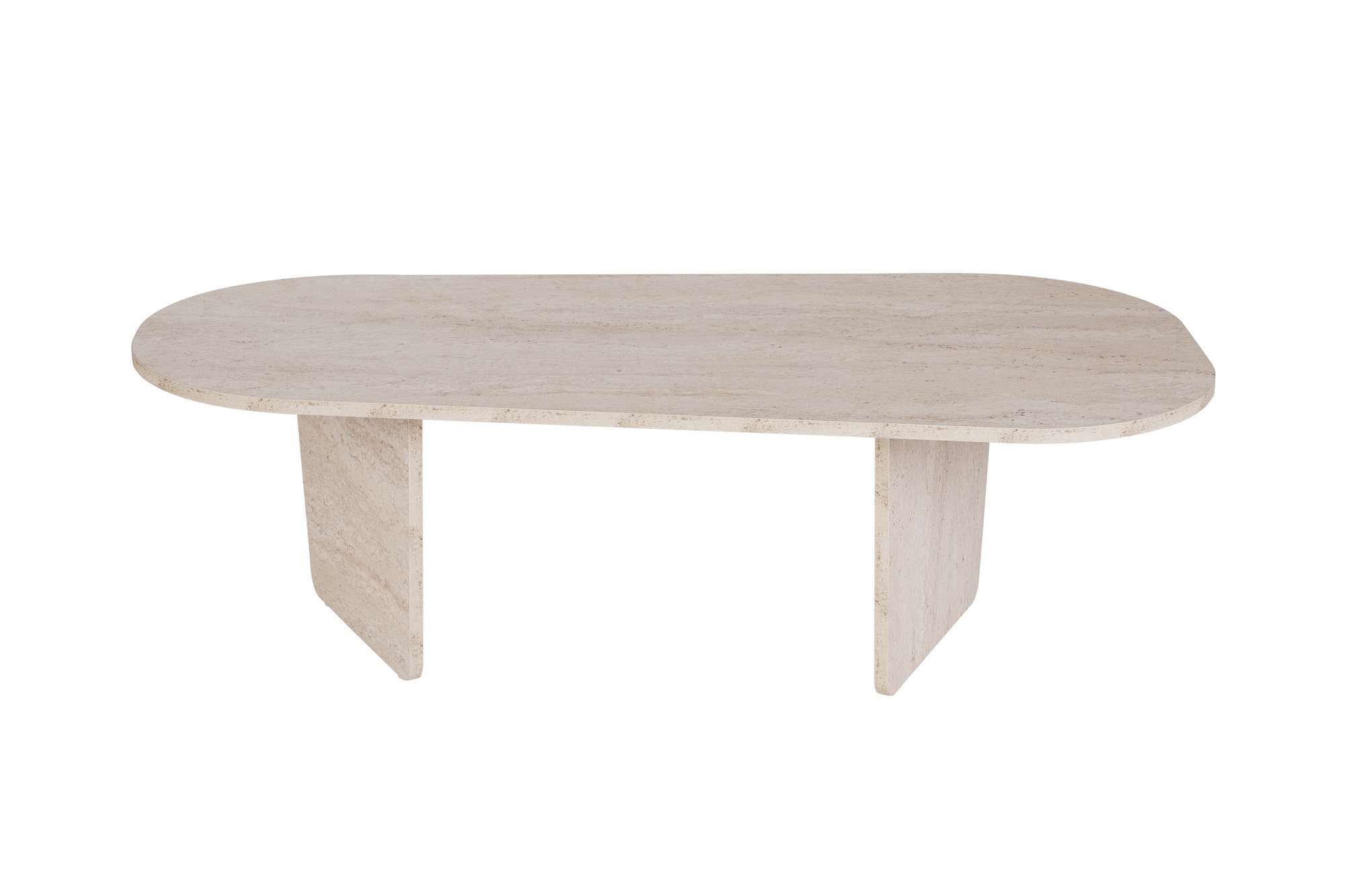 Ovalis Couchtisch Travertin