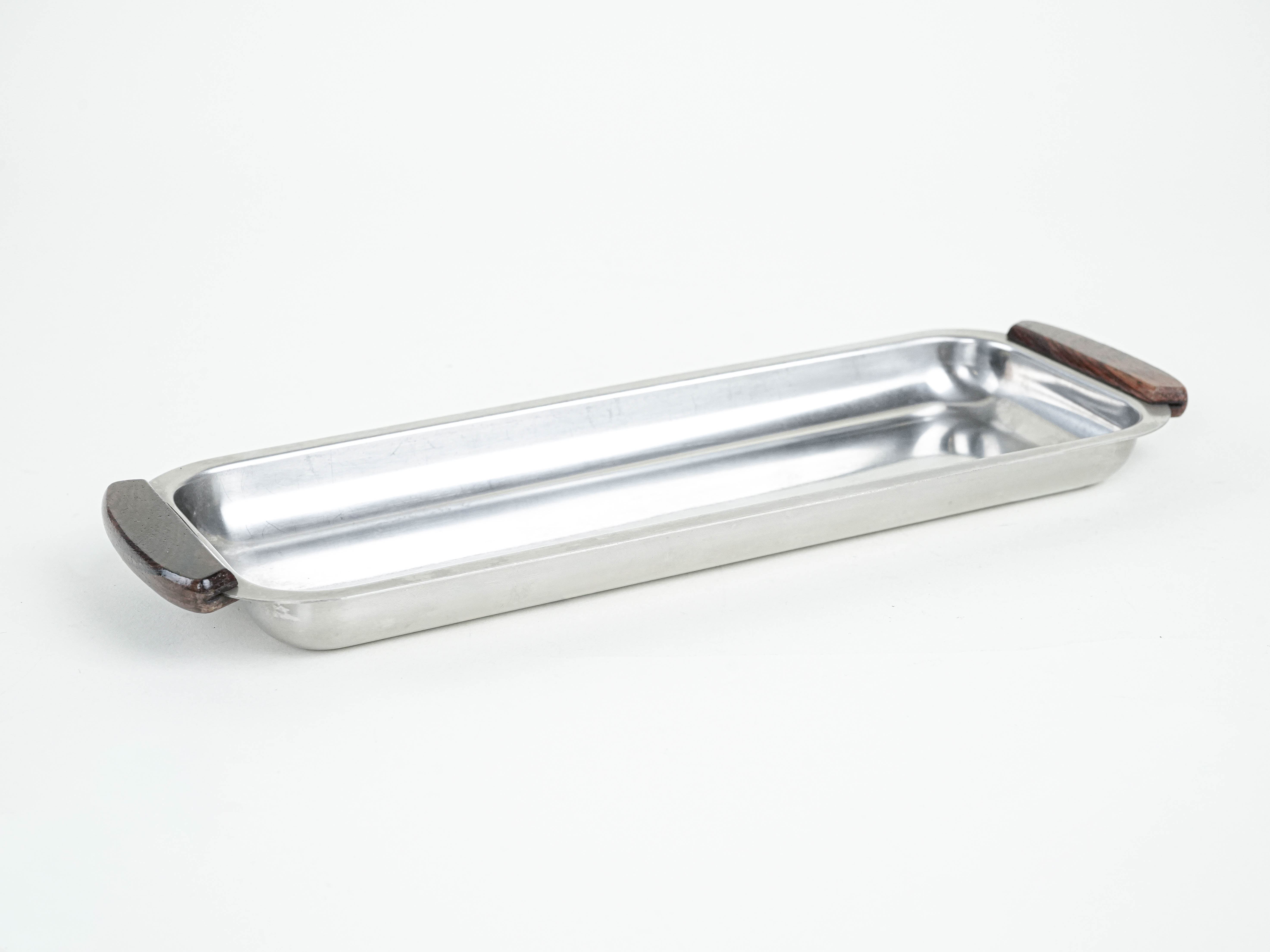 Stainless steel tray 1970s