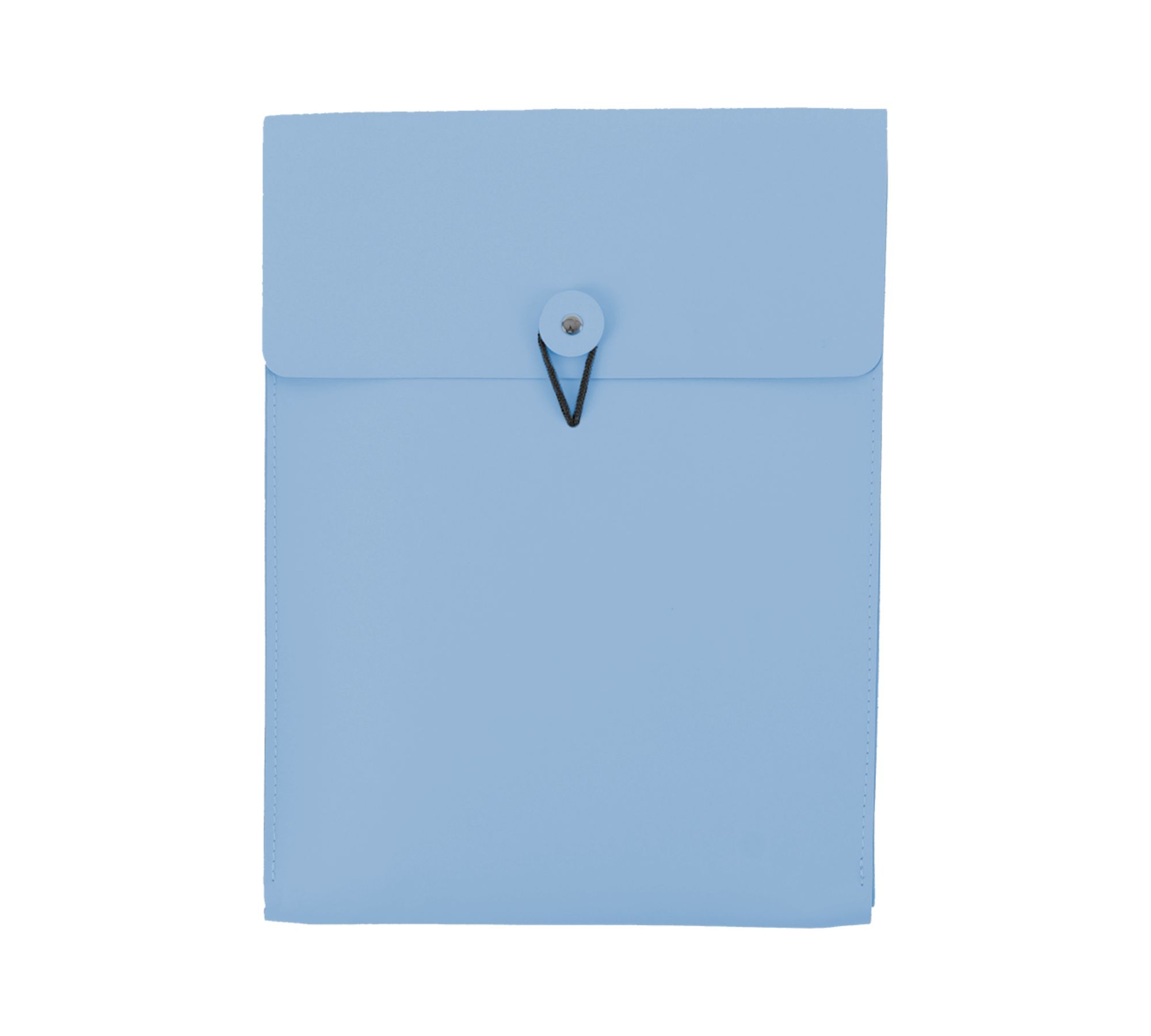 Dokumentenmappe Hochformat A4 100% Recyceltes Leder Hellblau