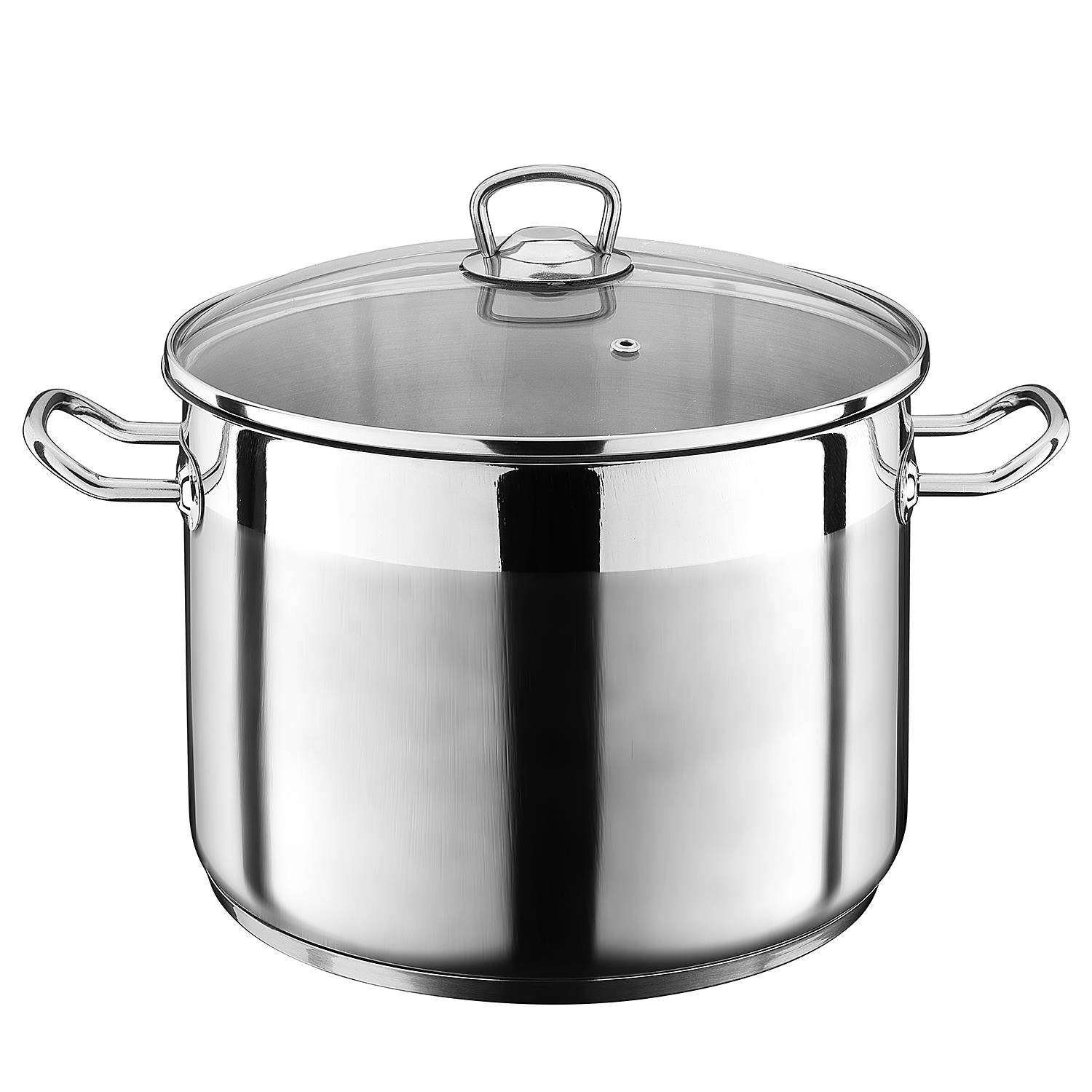 Profi Suppentopf Edelstahl Silber Ø 30cm