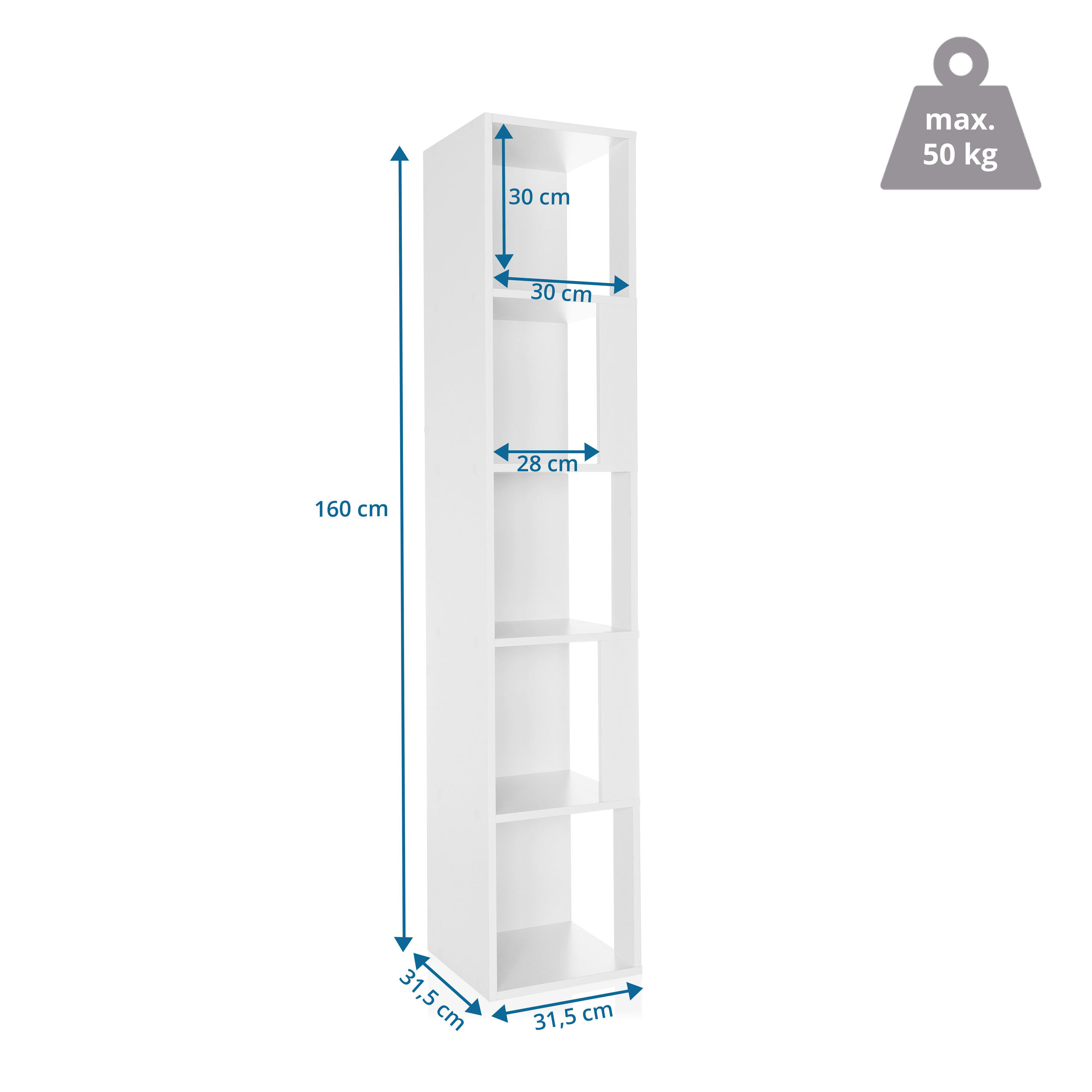KALAG Scaffale / Divisorio Bianco