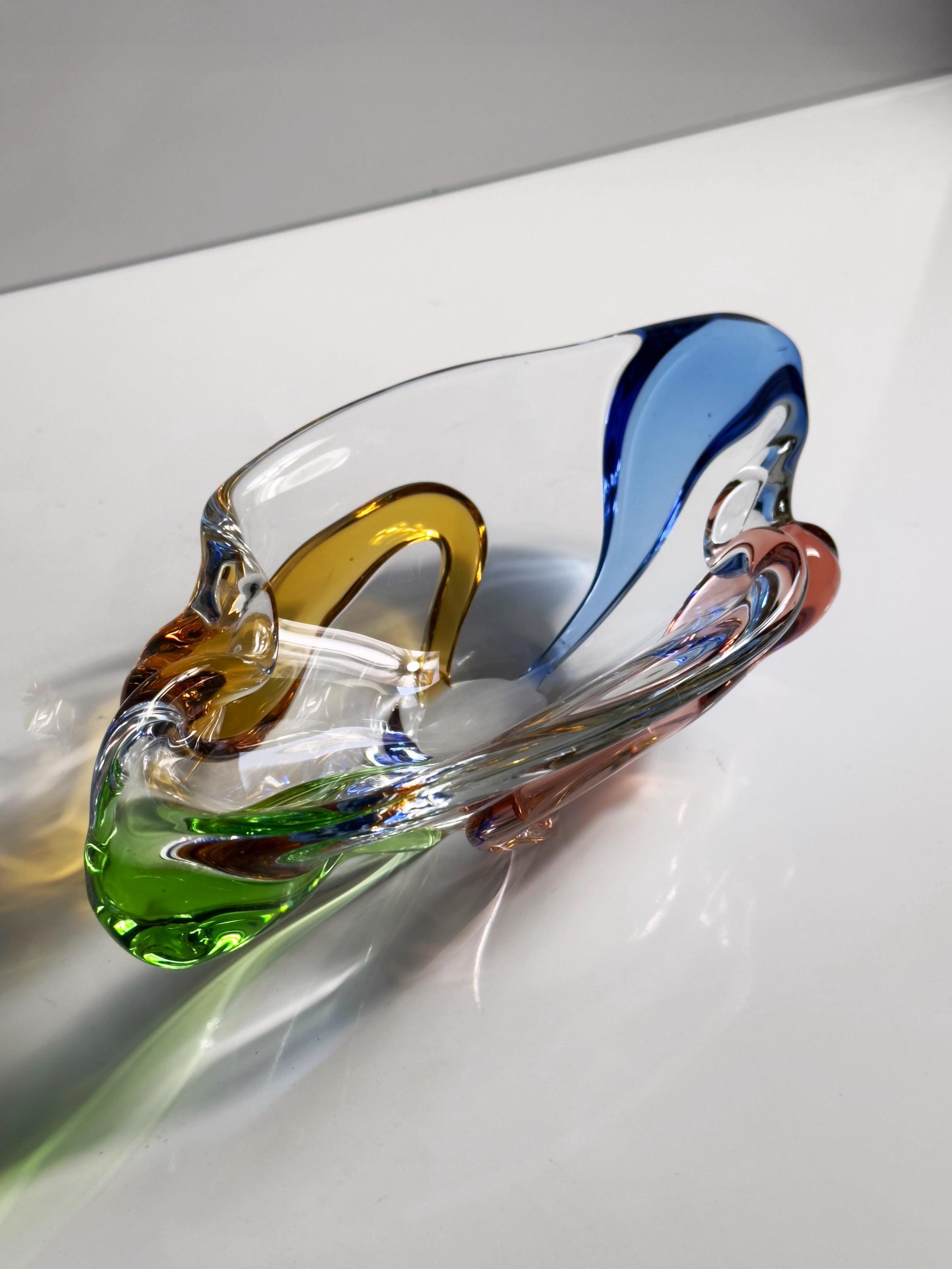 Vintage Schale Glas 1950er Jahre