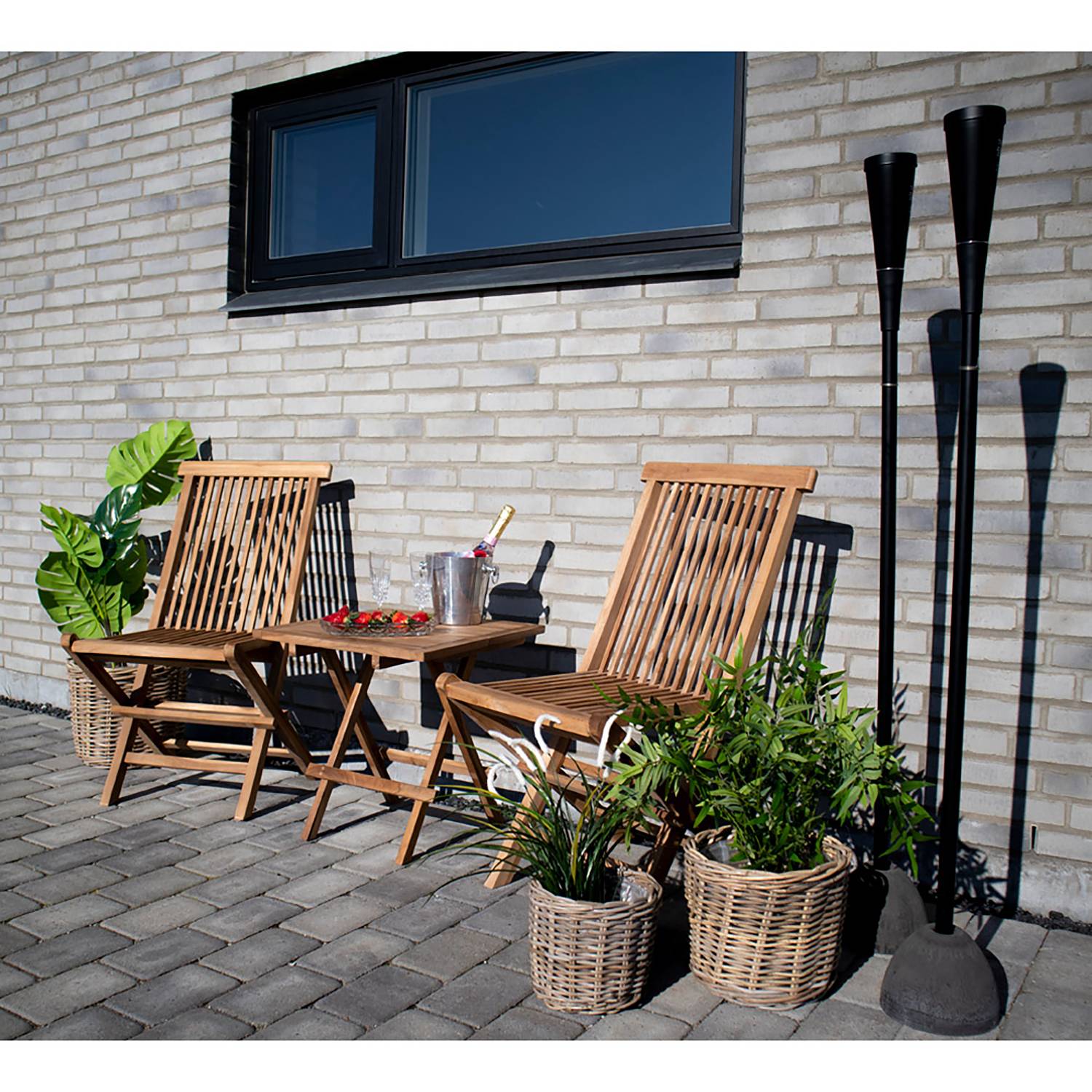 Bilbao Folding Table Teak Wood Brown
