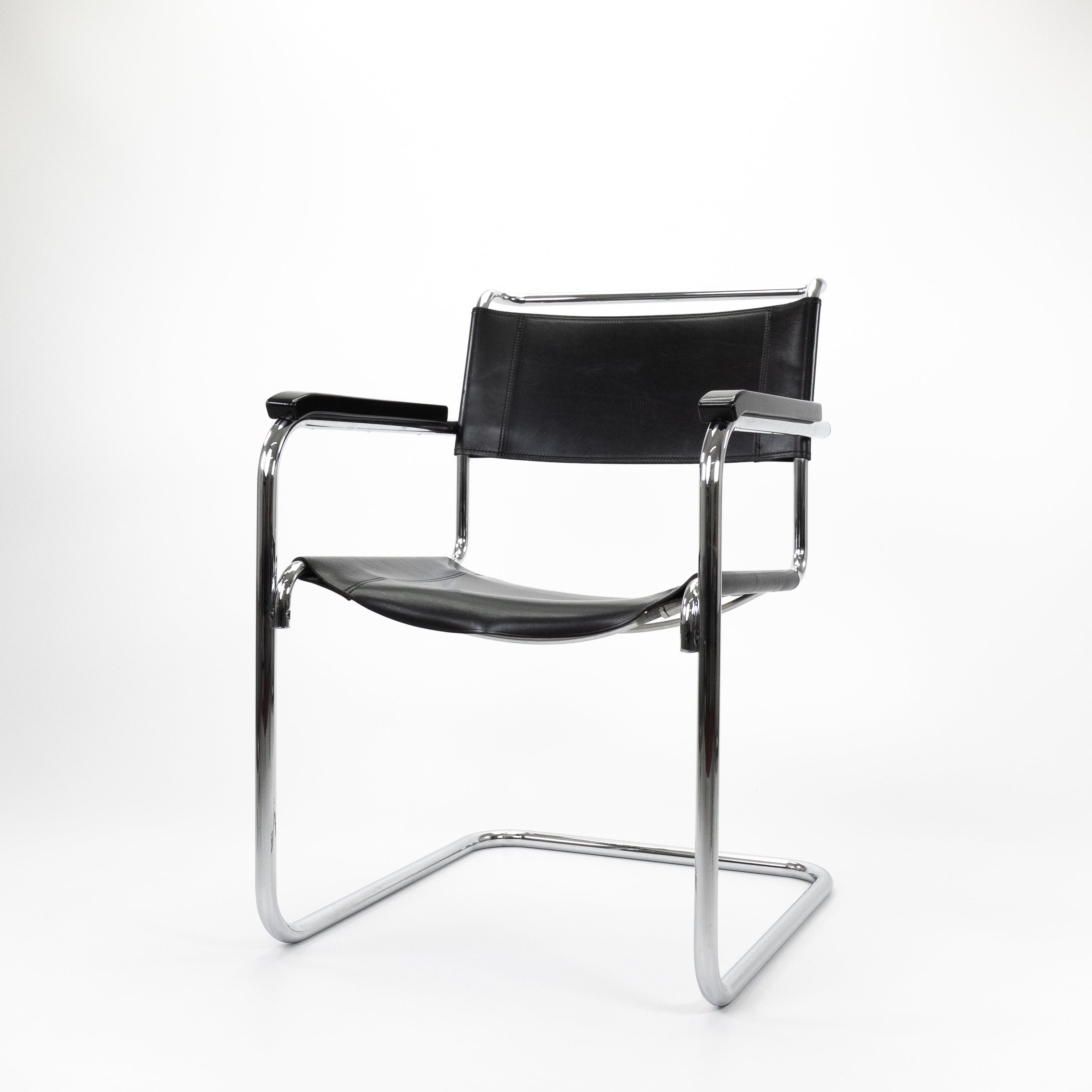 S34 Armchairs Chrome Black