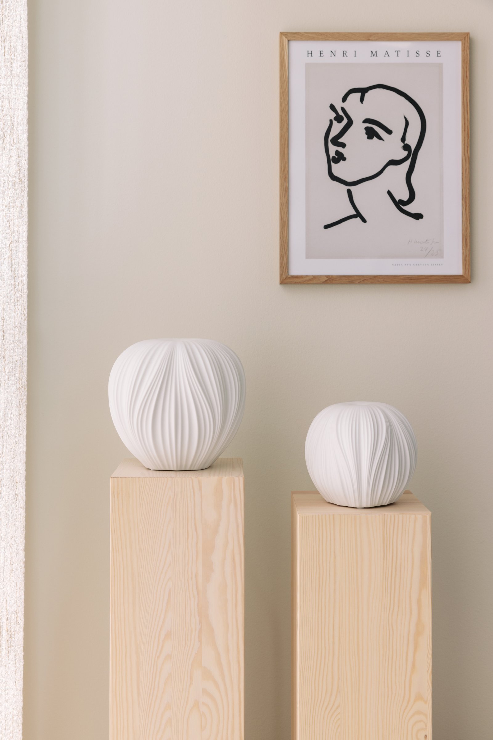 Milo lampada da tavolo ceramica bianca Ø 16cm