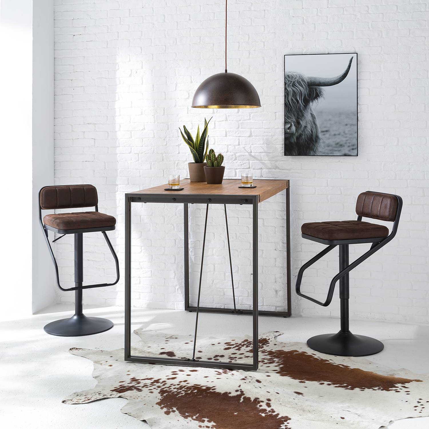 2x Barstuhl Dalcross Braun