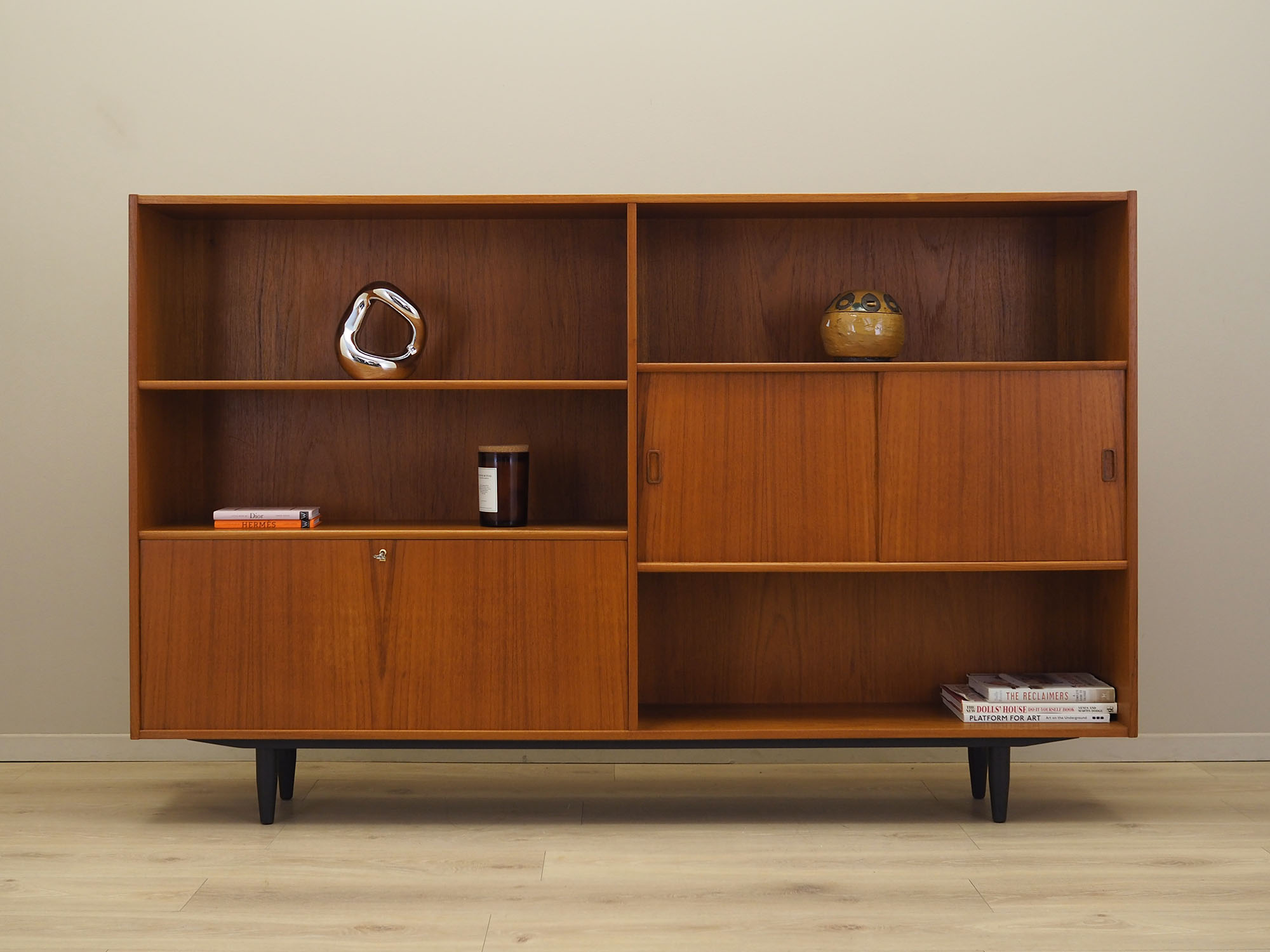 Bücherregal Teakholz 1960er Jahre