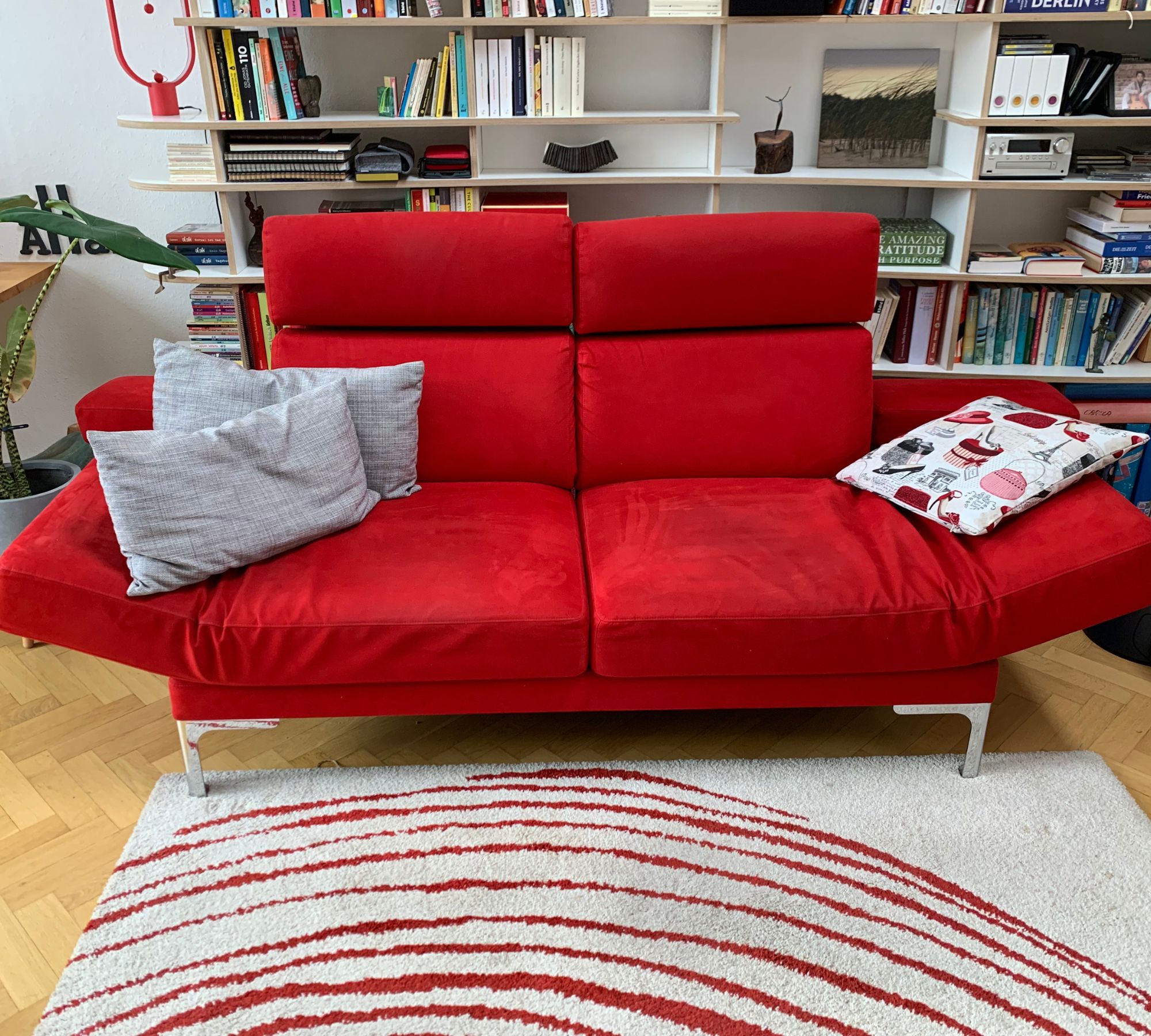 Sofa Erpo Textil Rot
