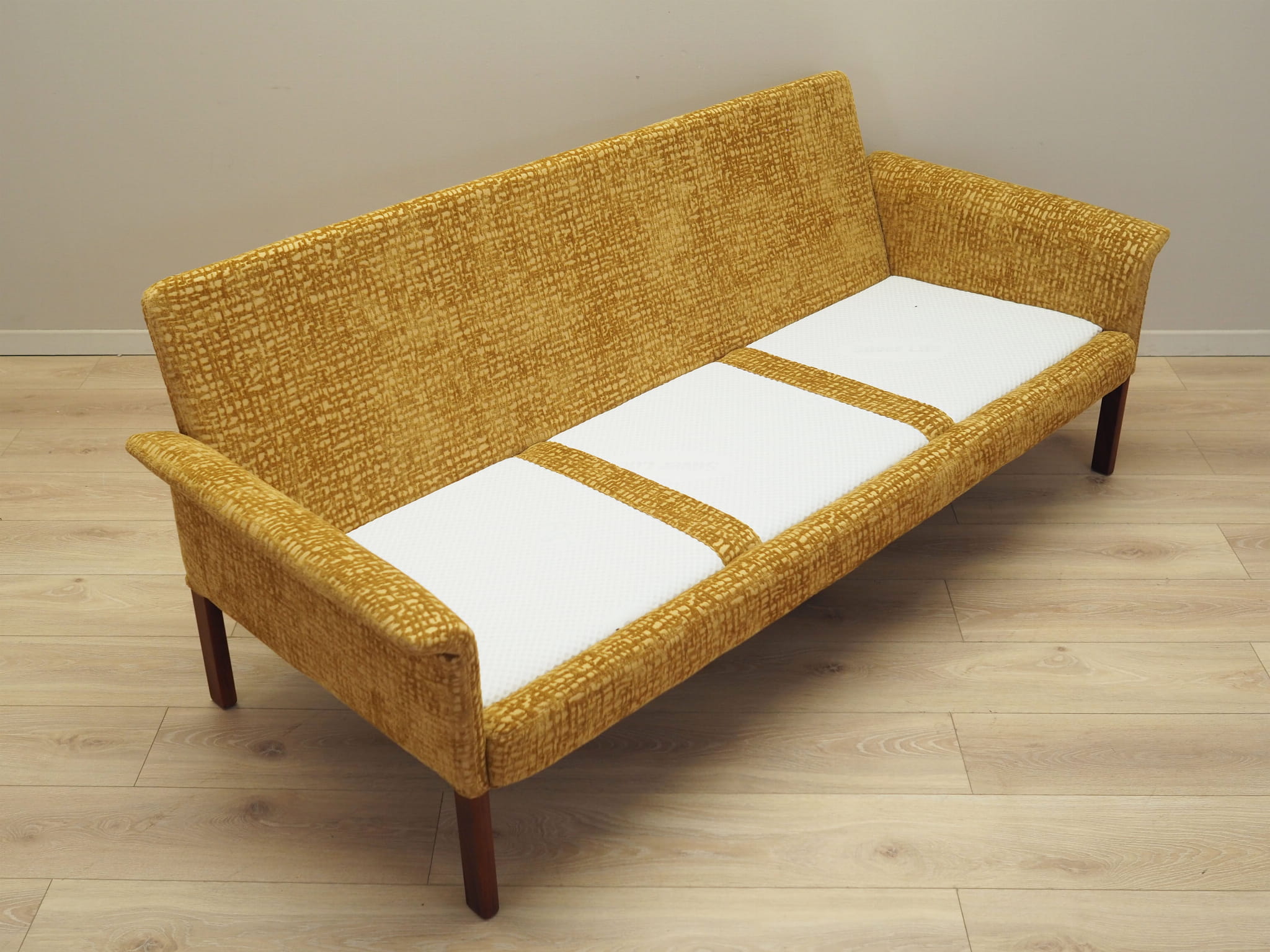3-Sitzer Sofa Gelb 1960er Jahre