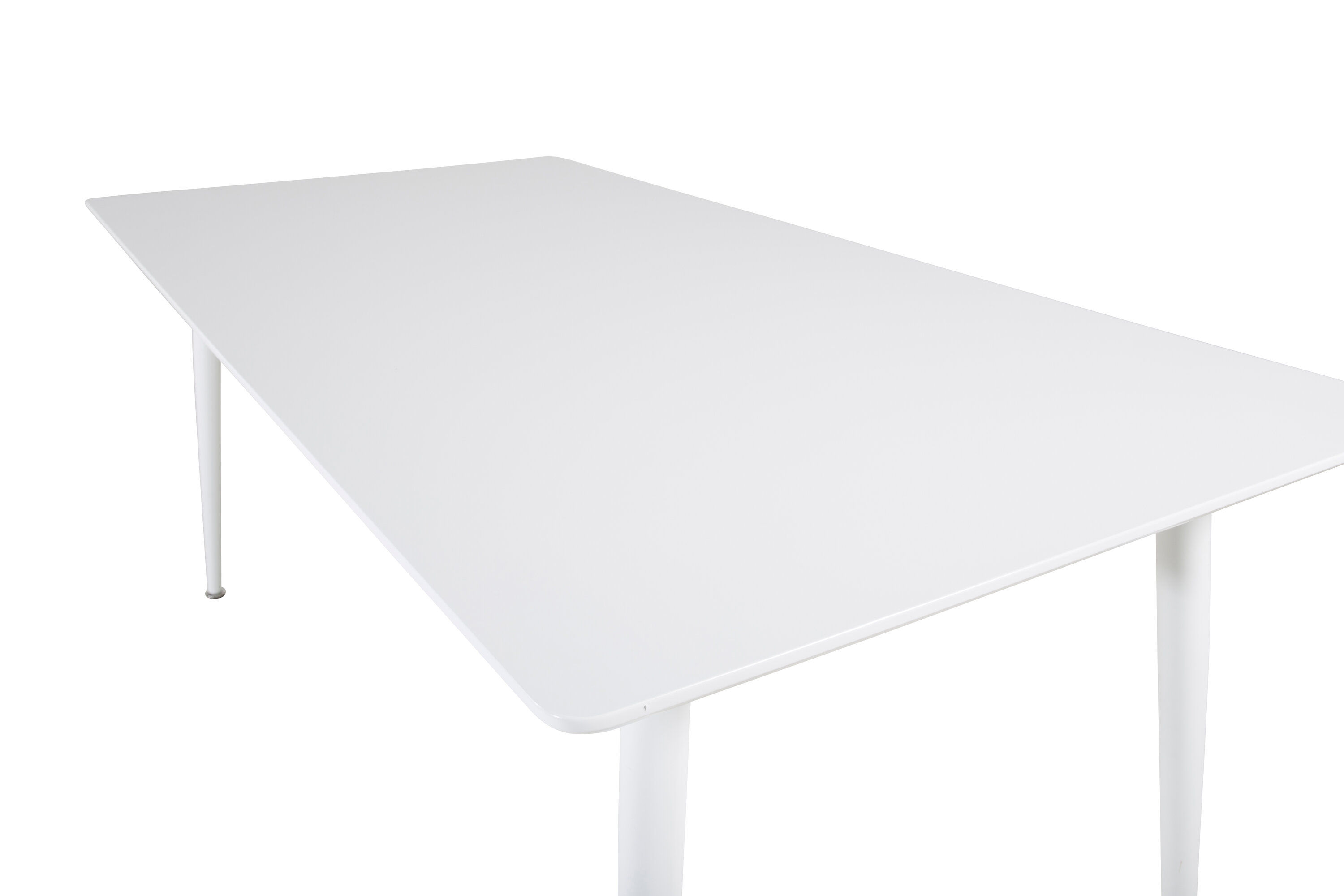 Polar Dining table MDF Metal White 90x180cm