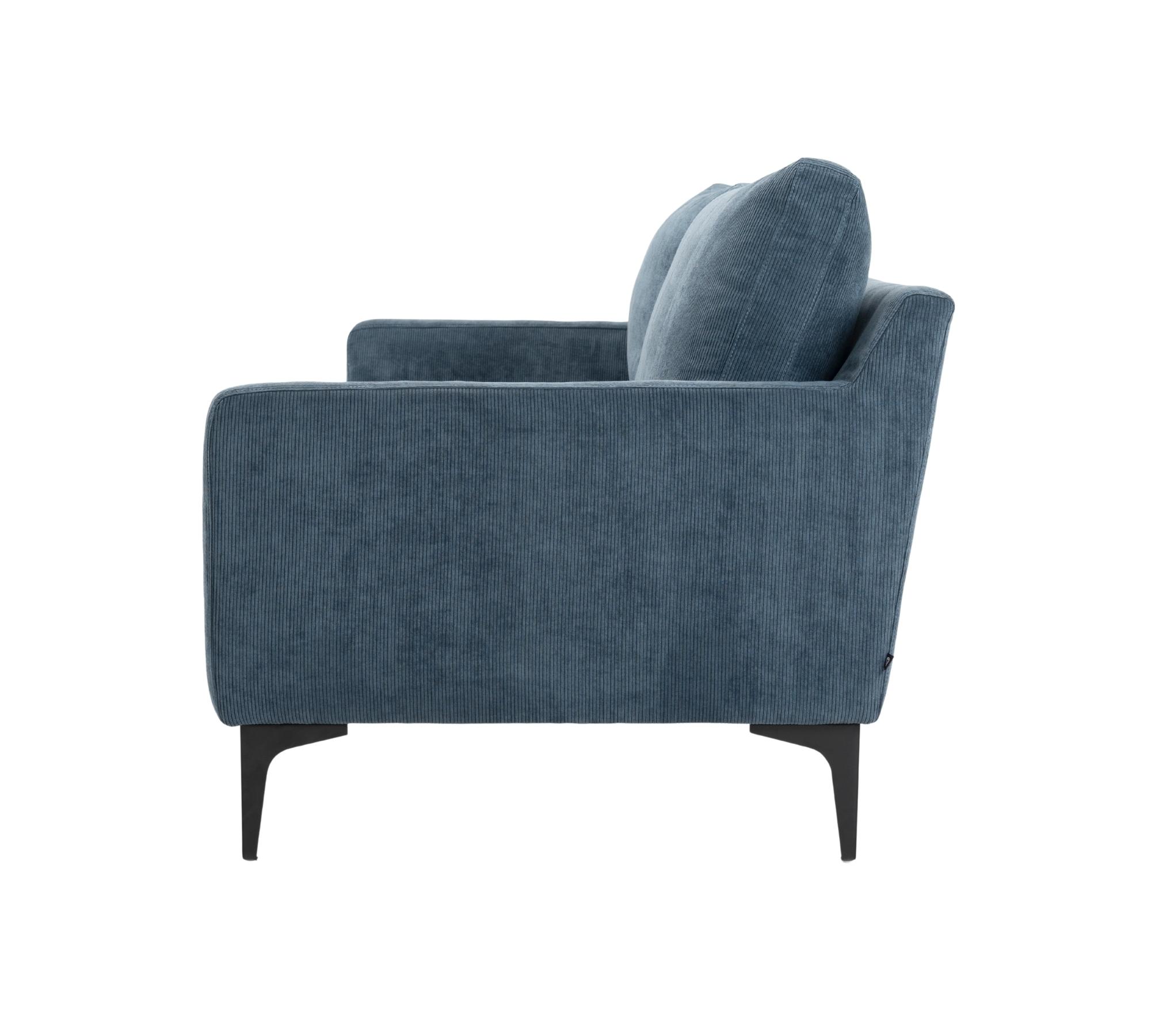 Astha Sofa 3-Sitzer Sorrento Steel Blue
