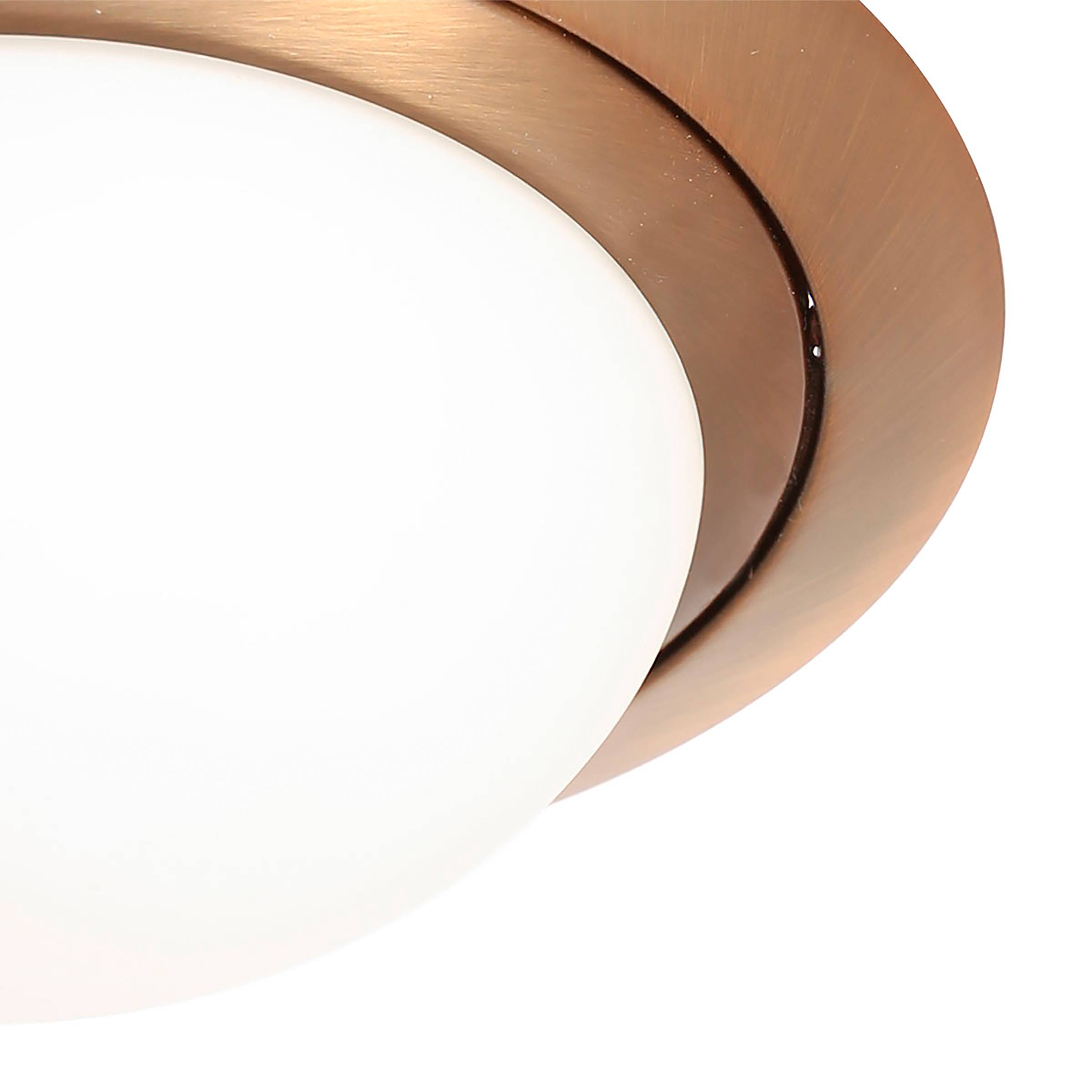 Ikaro Typ A Deckenleuchte Aluminium Opalglas 24cm