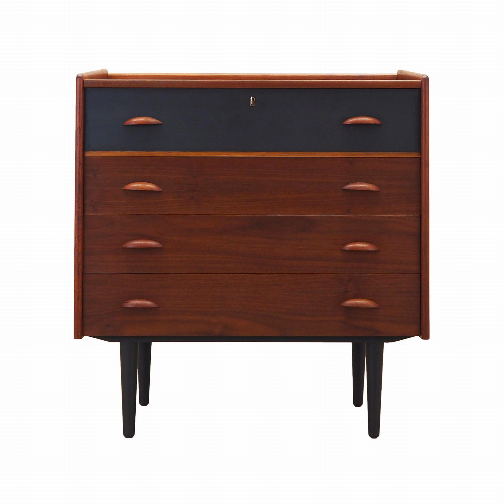 Cassettiera Vintage in Teak Marrone Anni '70