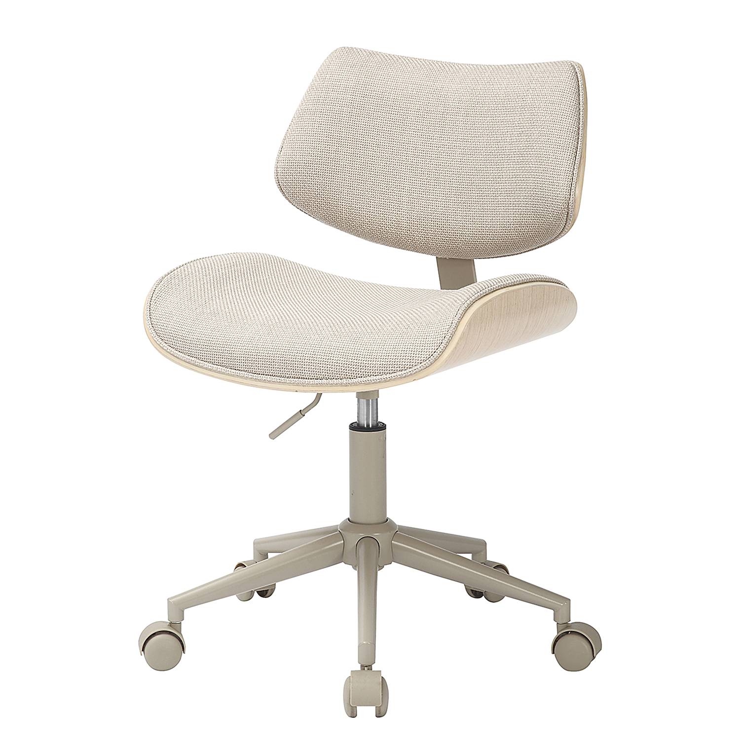 Office swivel chair DICMO Chenille Iron Beige