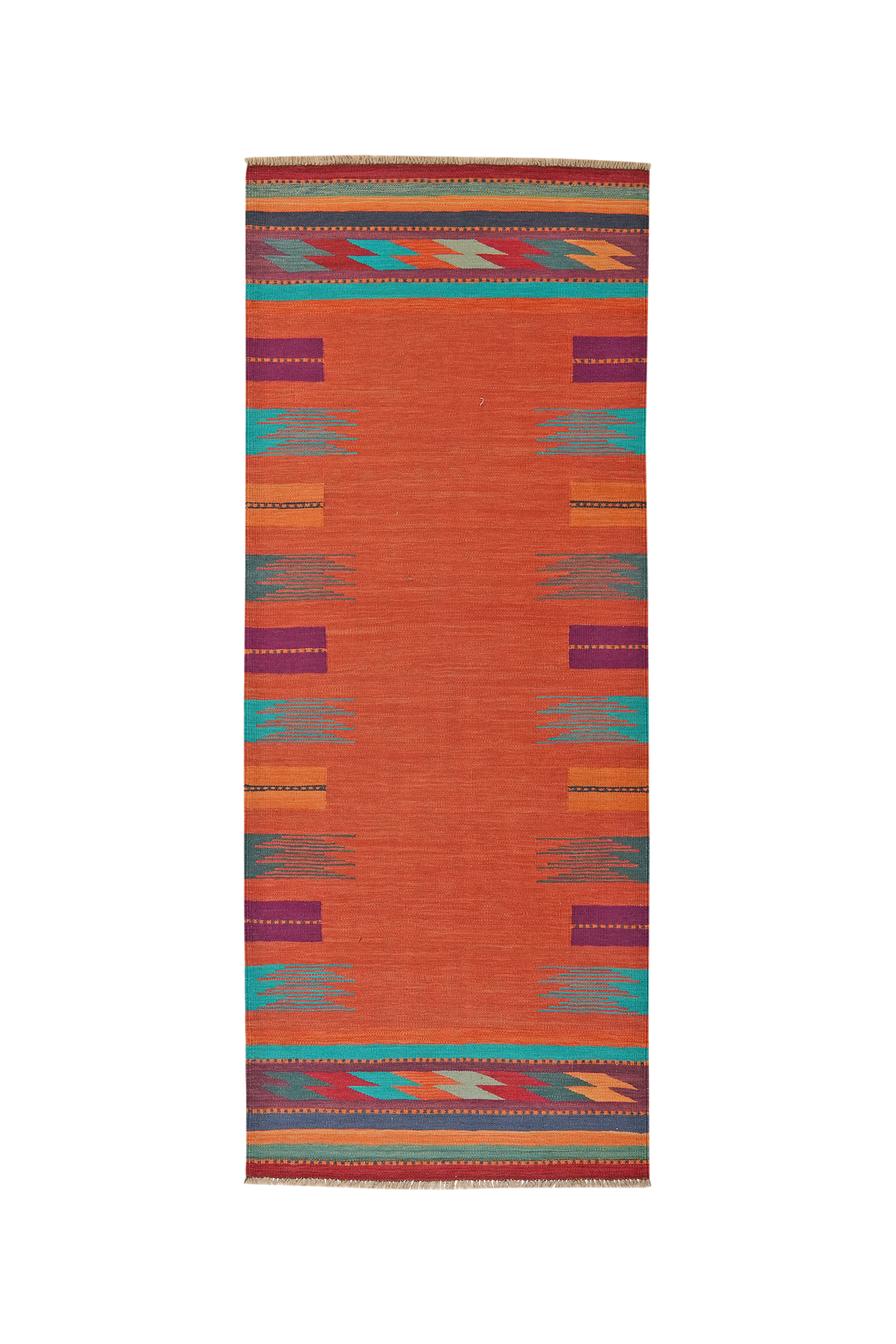 Kilim Gashgai Tappeto Arancione