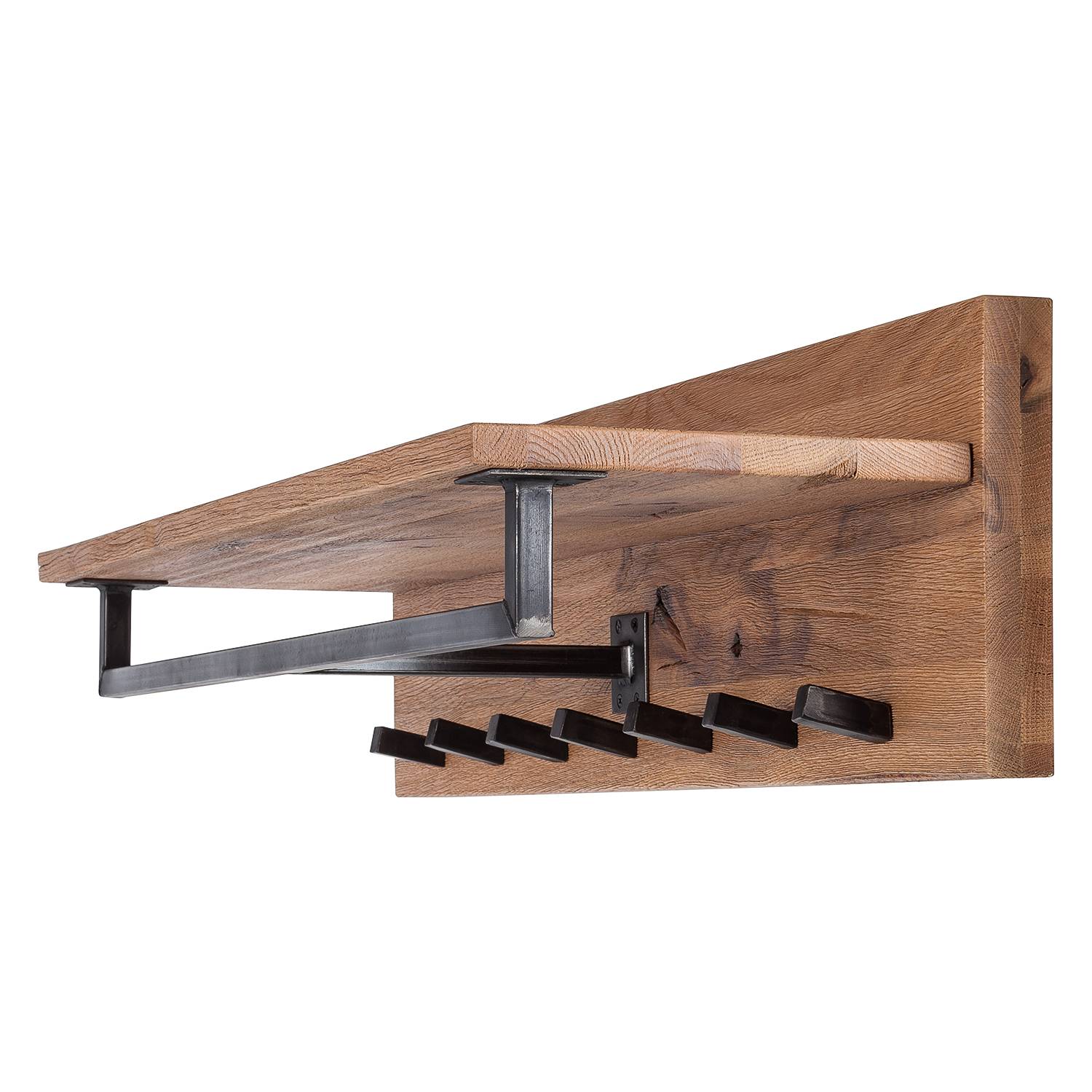 Wandgarderobe Forunas II Wildeiche Massiv
