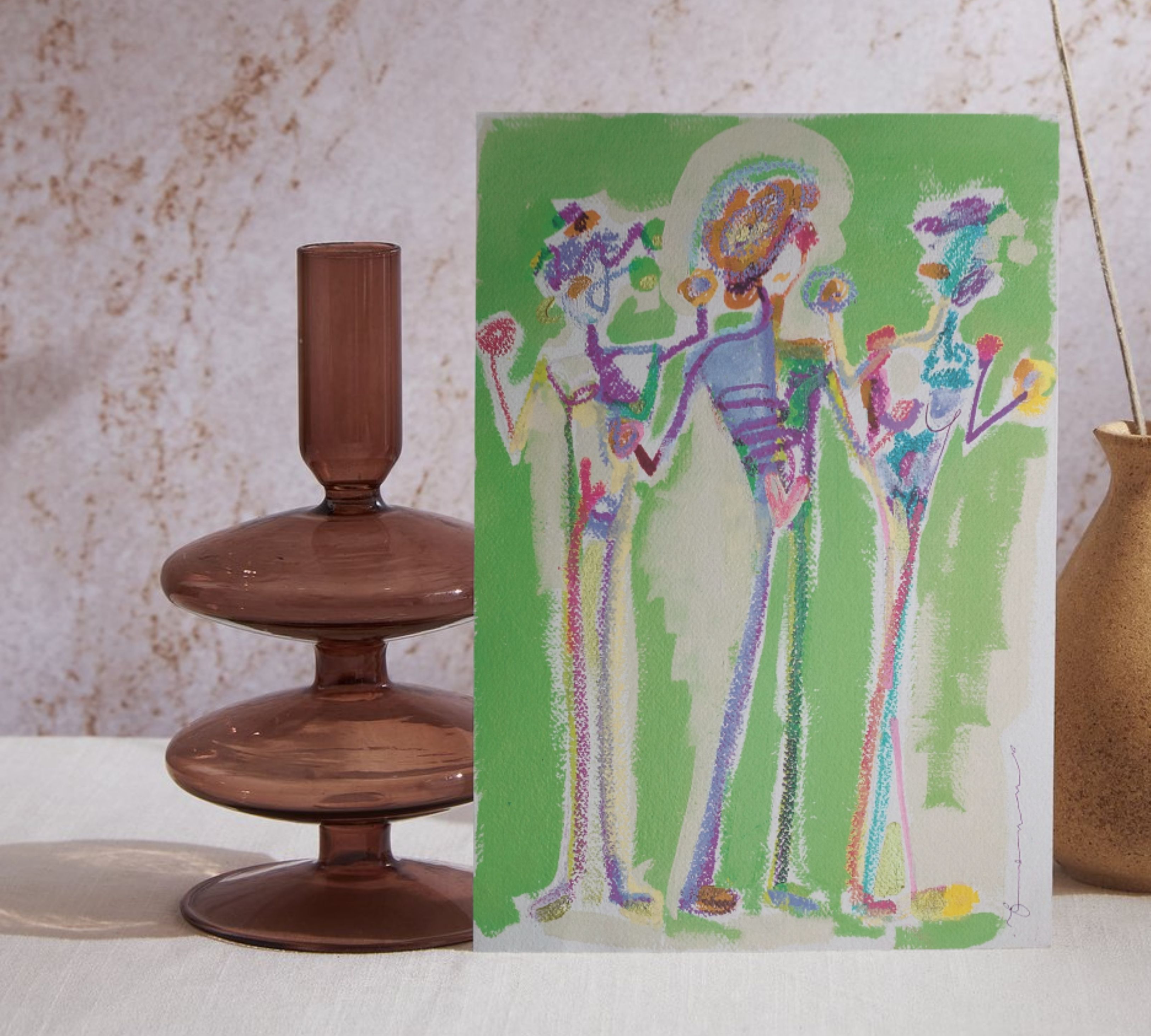 Graces Art Print Multicolor