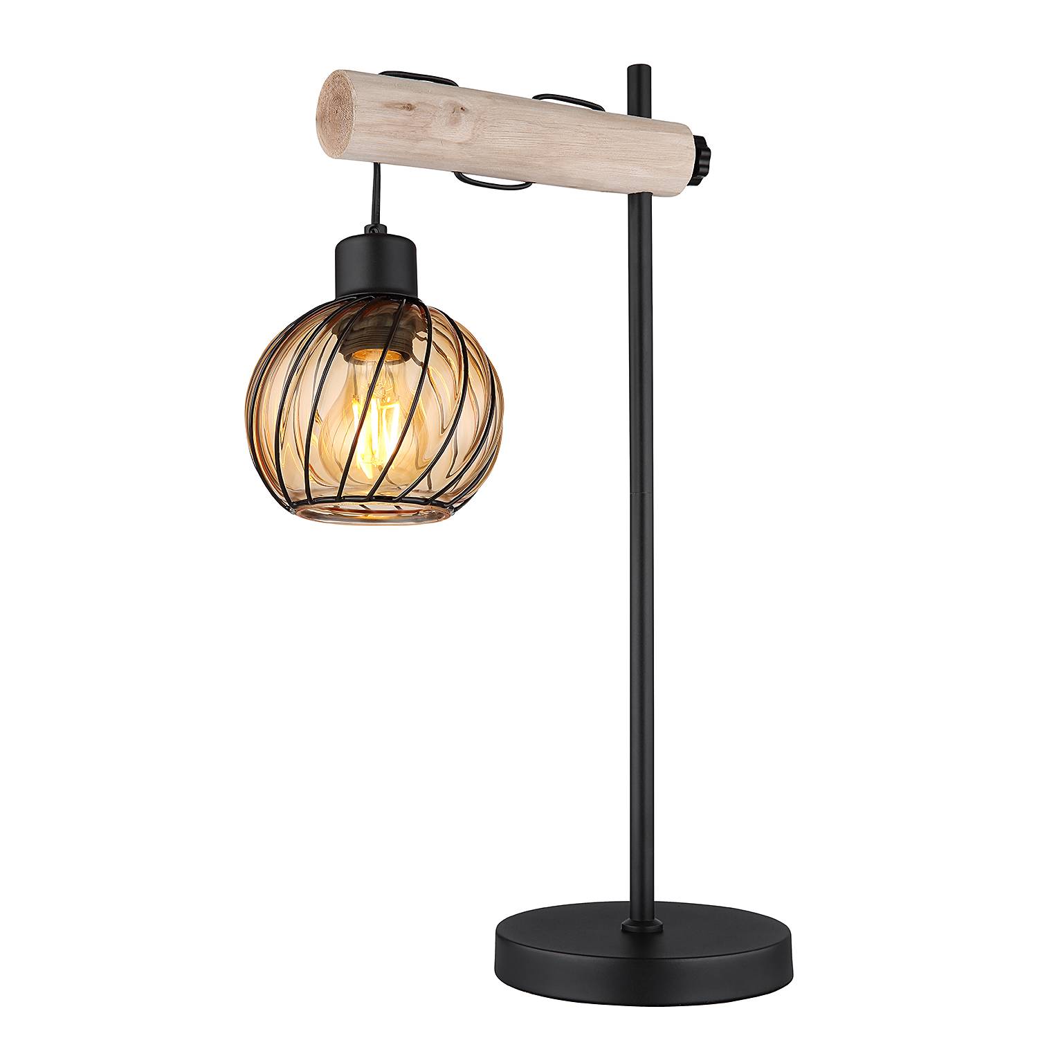 Table lamp Paulo 1-light Black