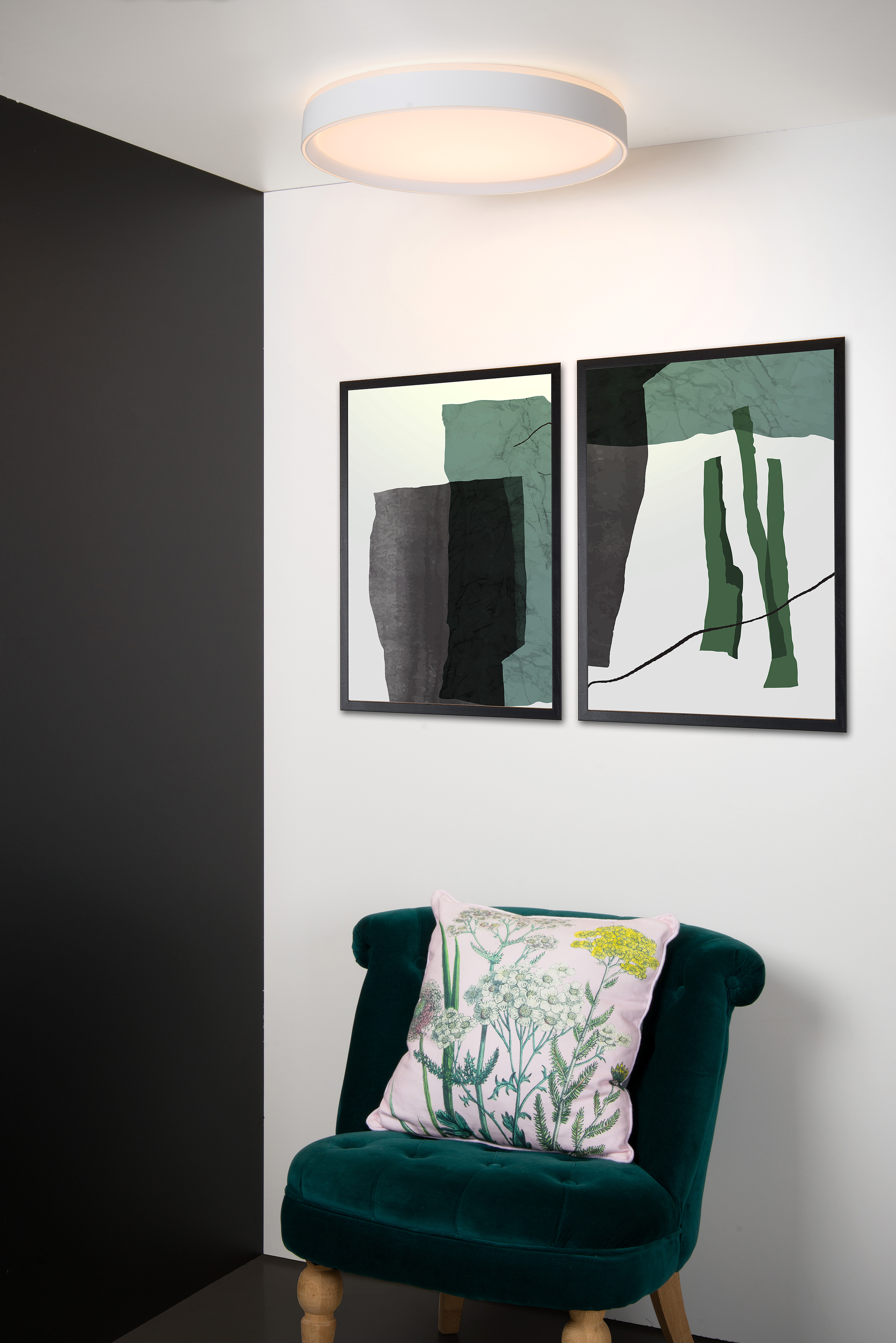 Nuria Deckenleuchte Acrylglas Weiß 