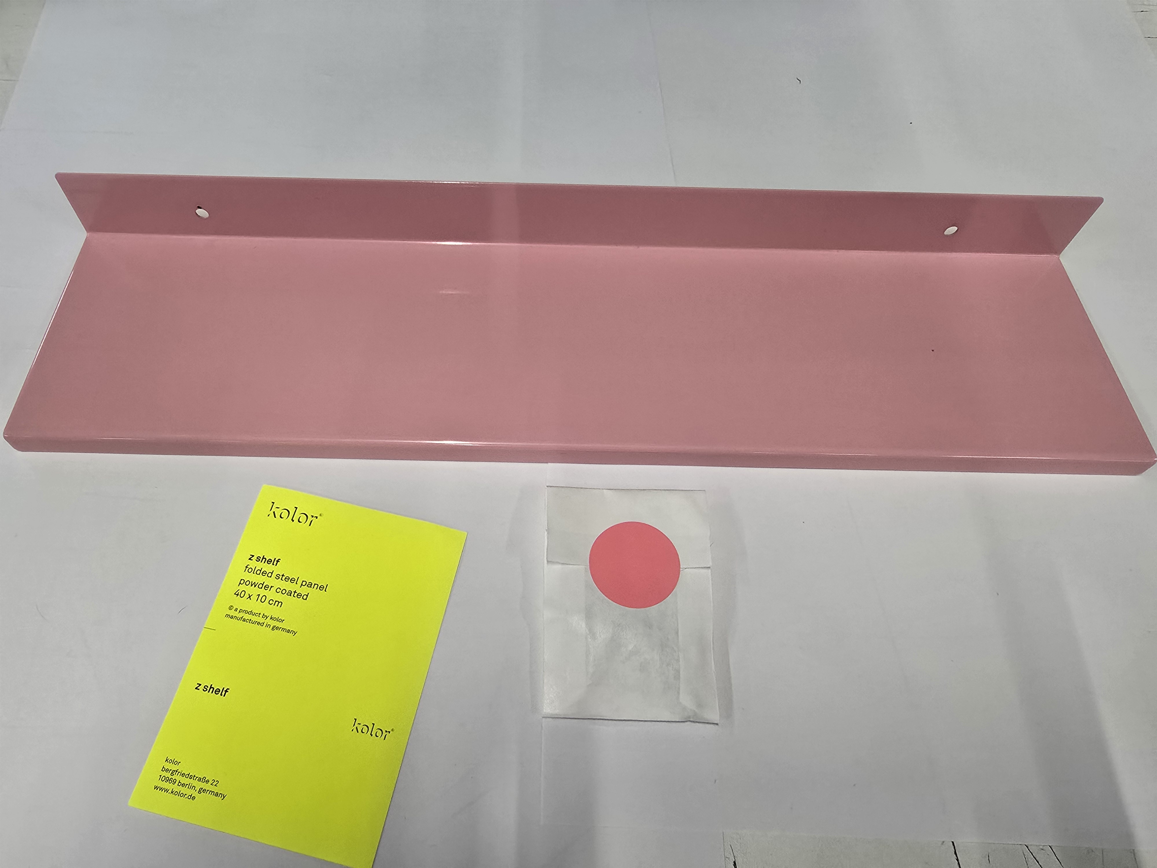 z Regal Klein Stahl Pulverbeschichtet Rosa
