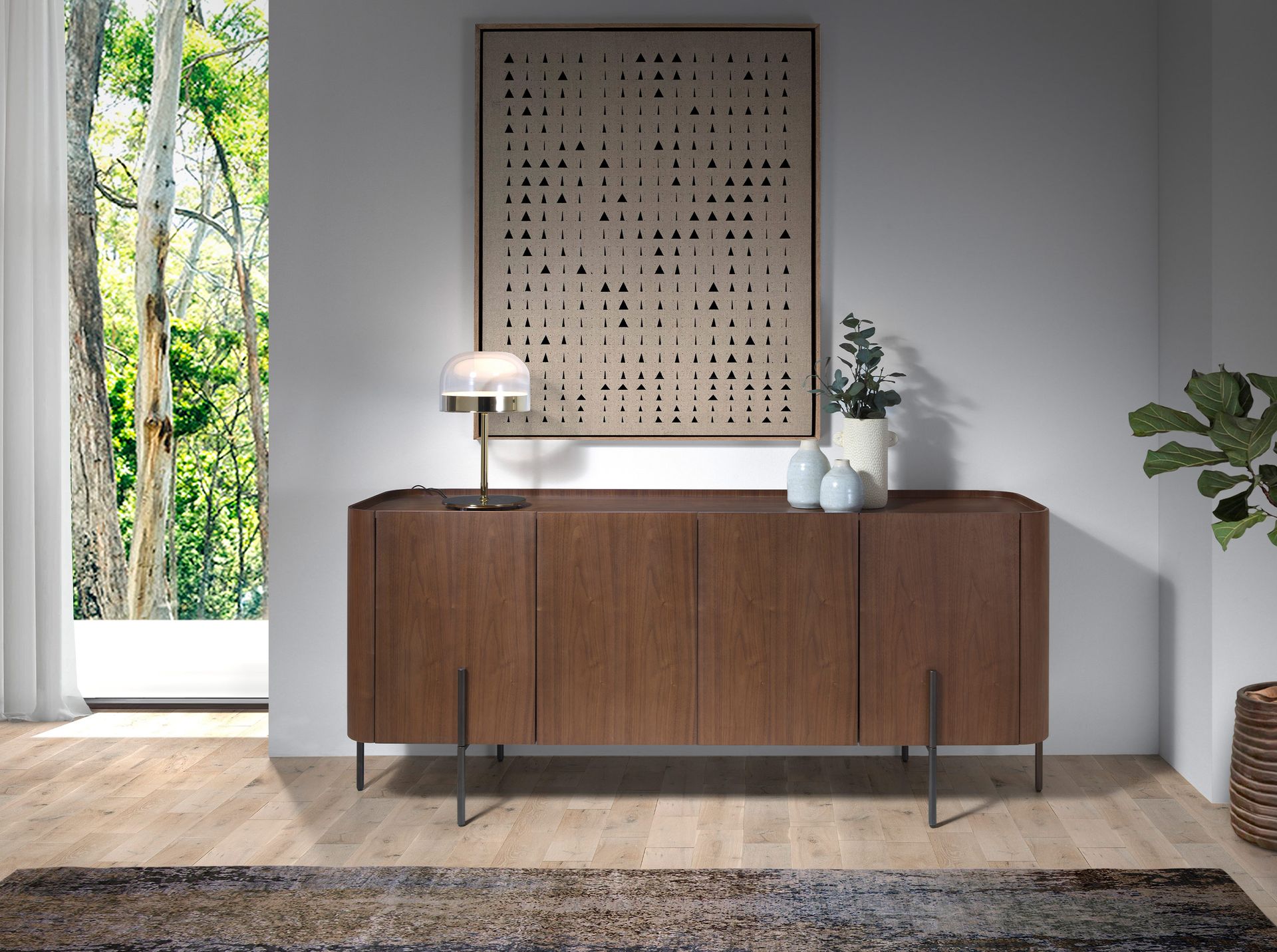 Table lamp
Steel
Glass
Gold