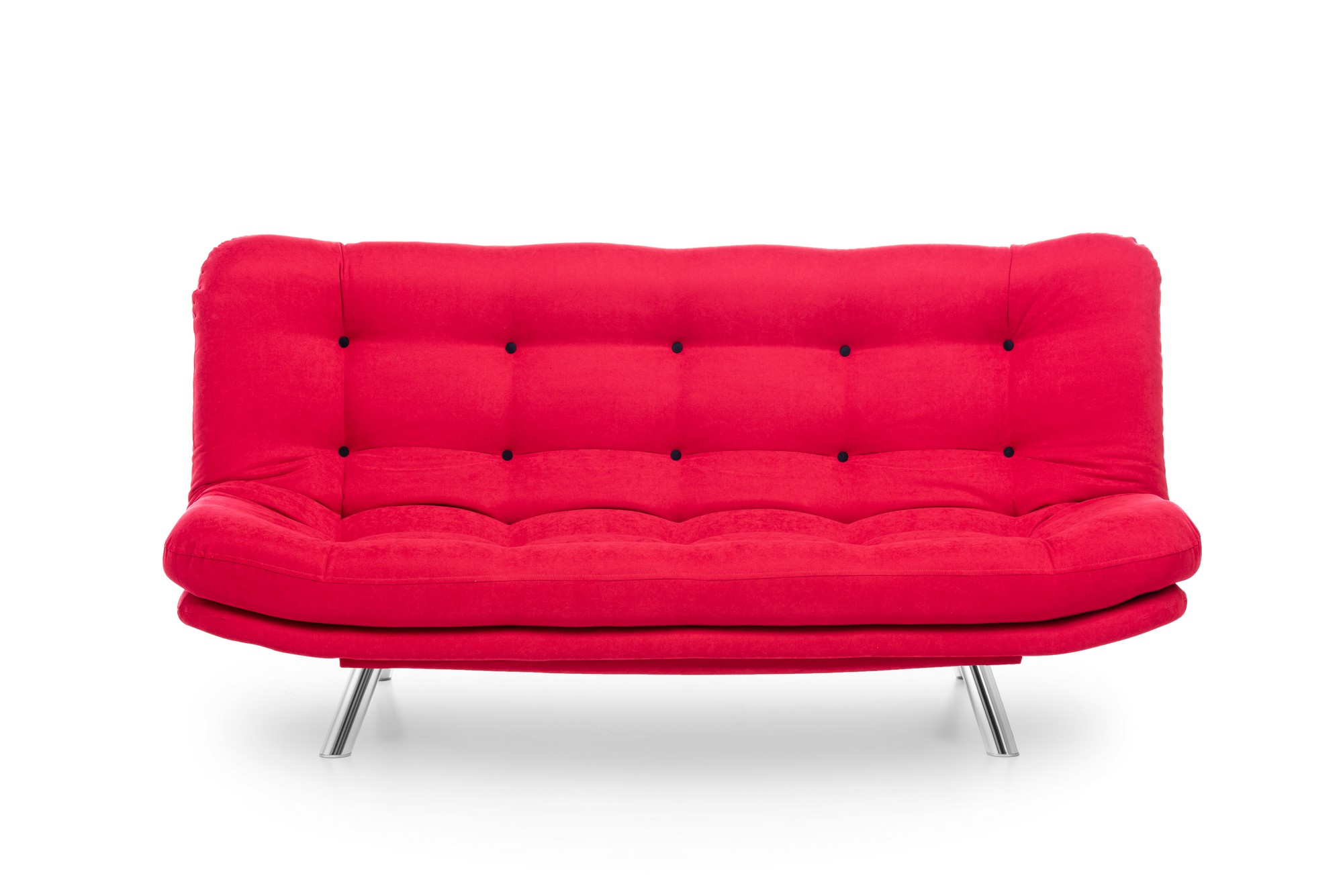 Misa Schlafsofa 3-Sitzer Rot