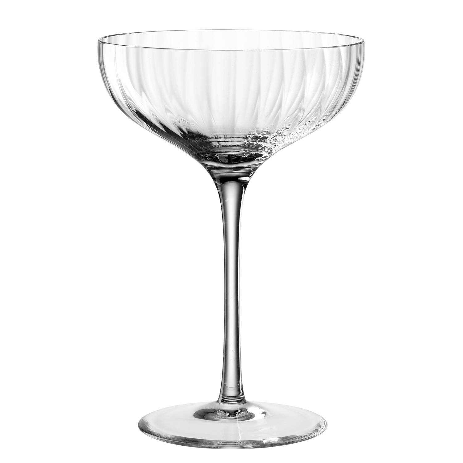 6x Champagnerschale Poesia Kristallglas Transparent