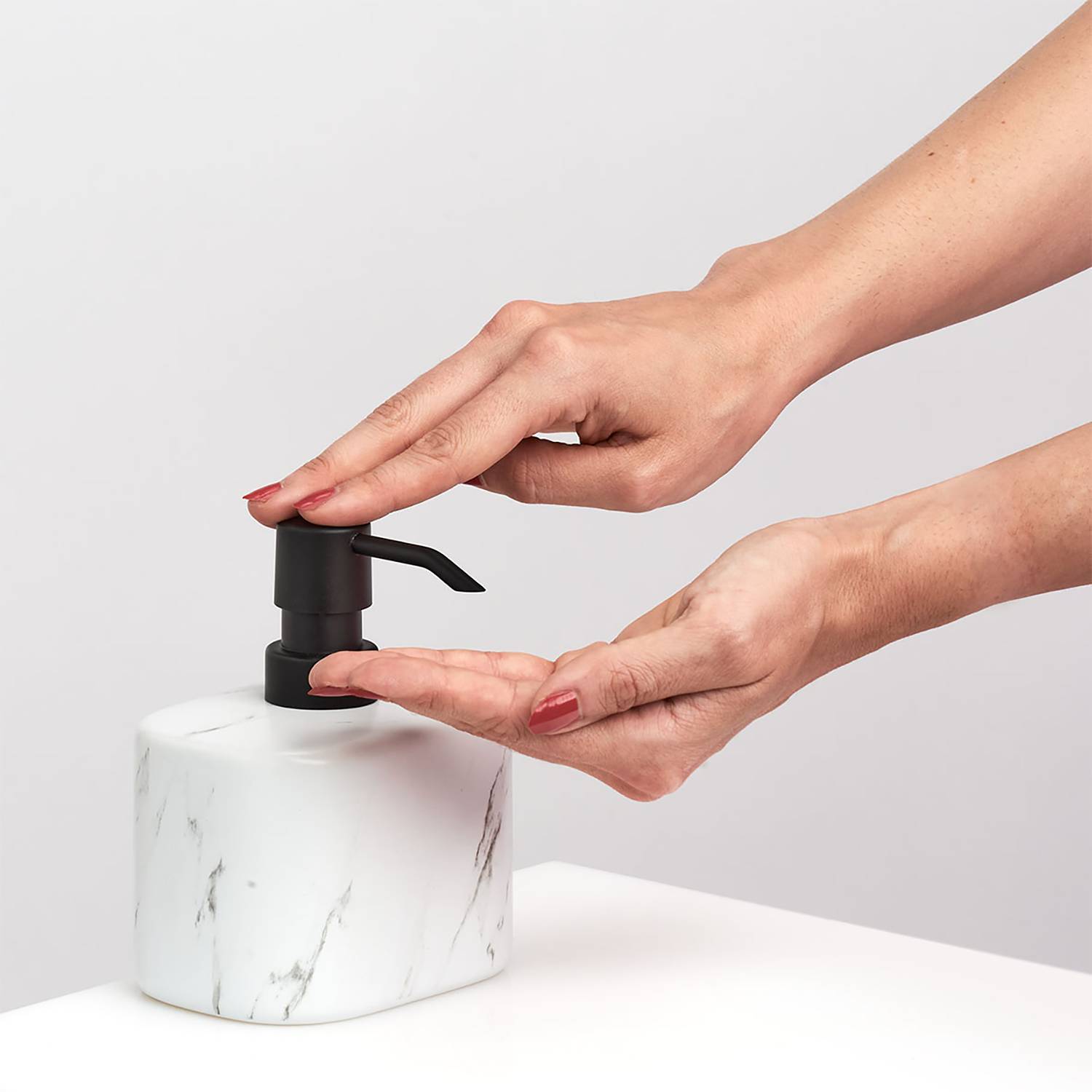 Seifenspender Keramik Marmoroptik