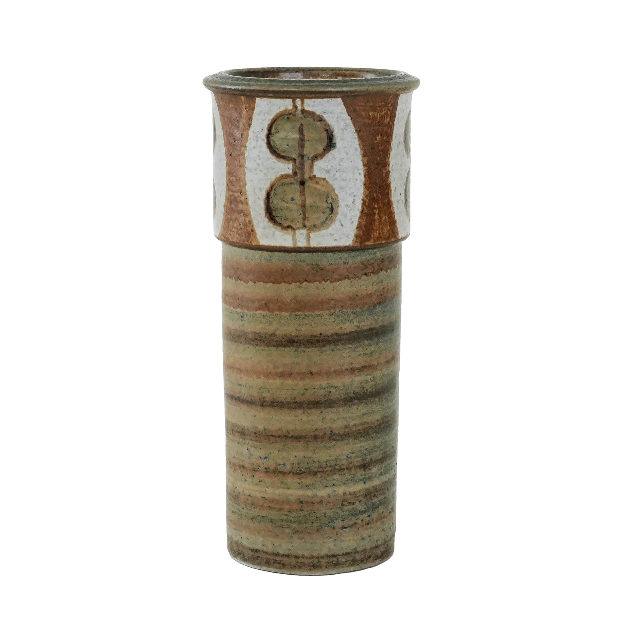 Vase Keramik Braun 