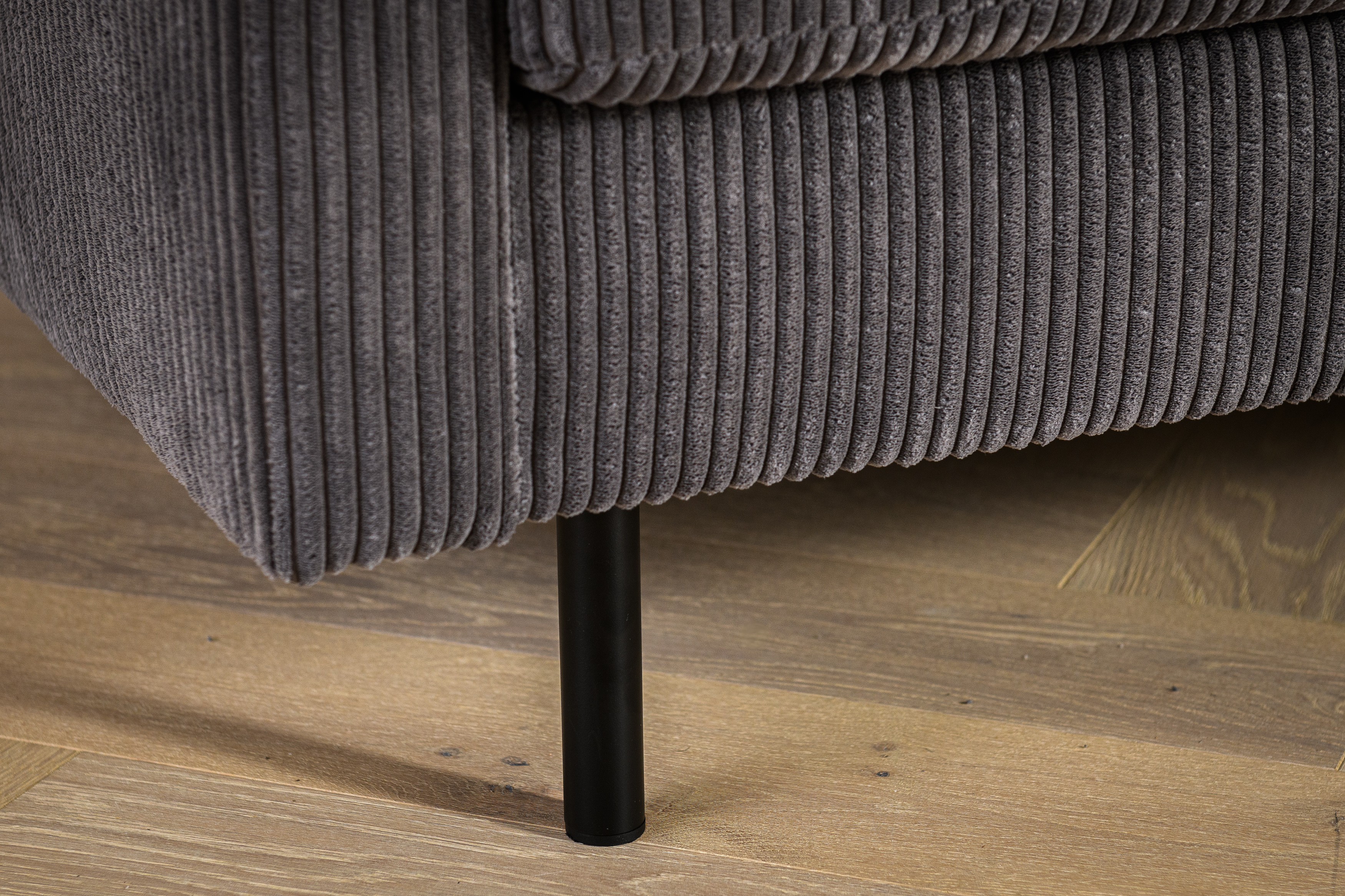 Sofa 3-Sitzer Chaiselongue Links Rechts Grau