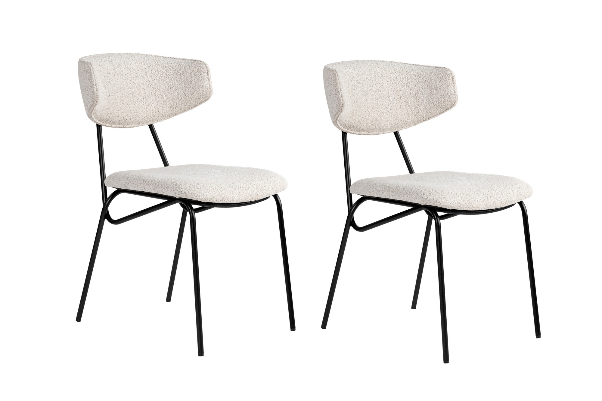 2x Nancy Dining chair Wood veneer White