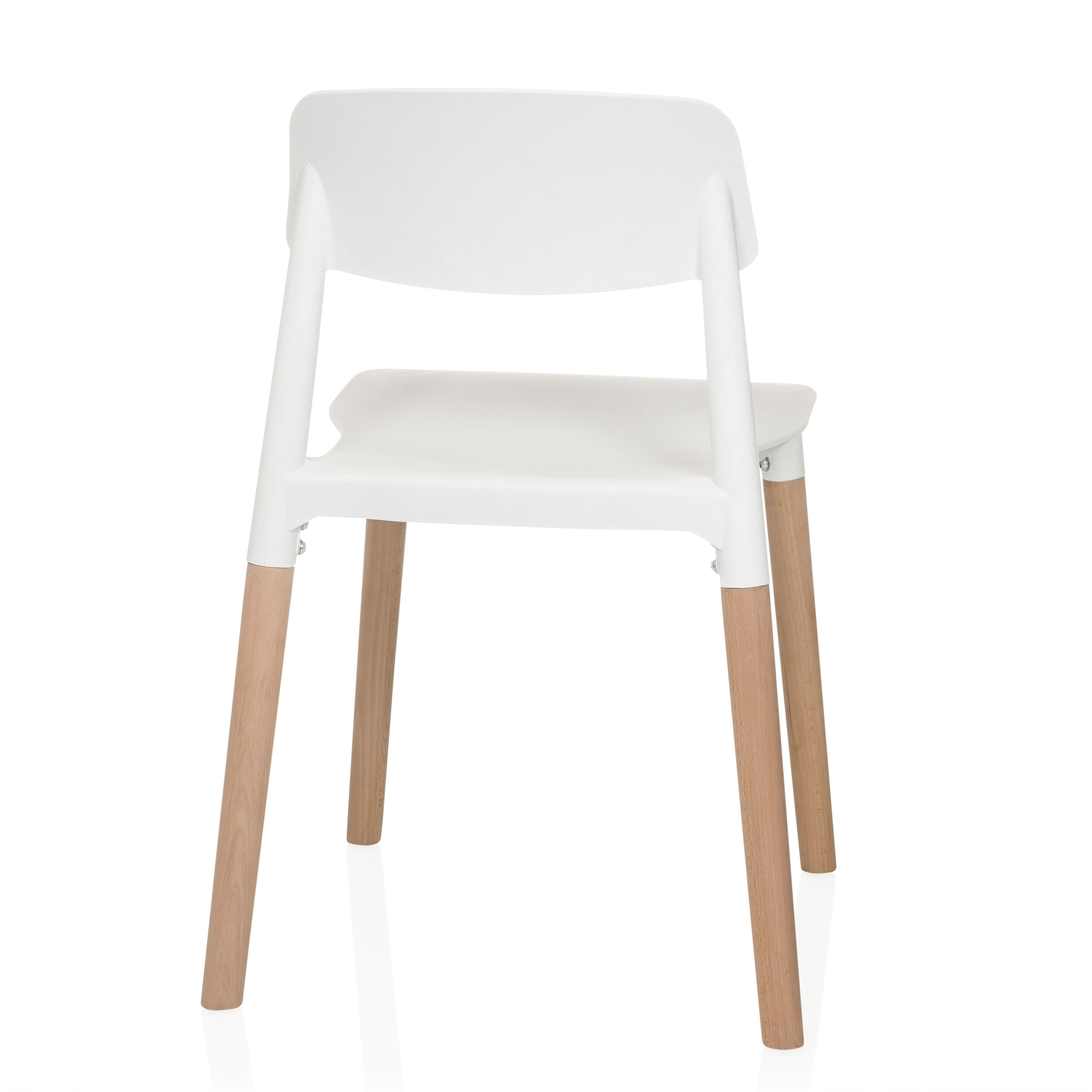 Dining chair / Visitor chair SCANDI E white hjh LIVING