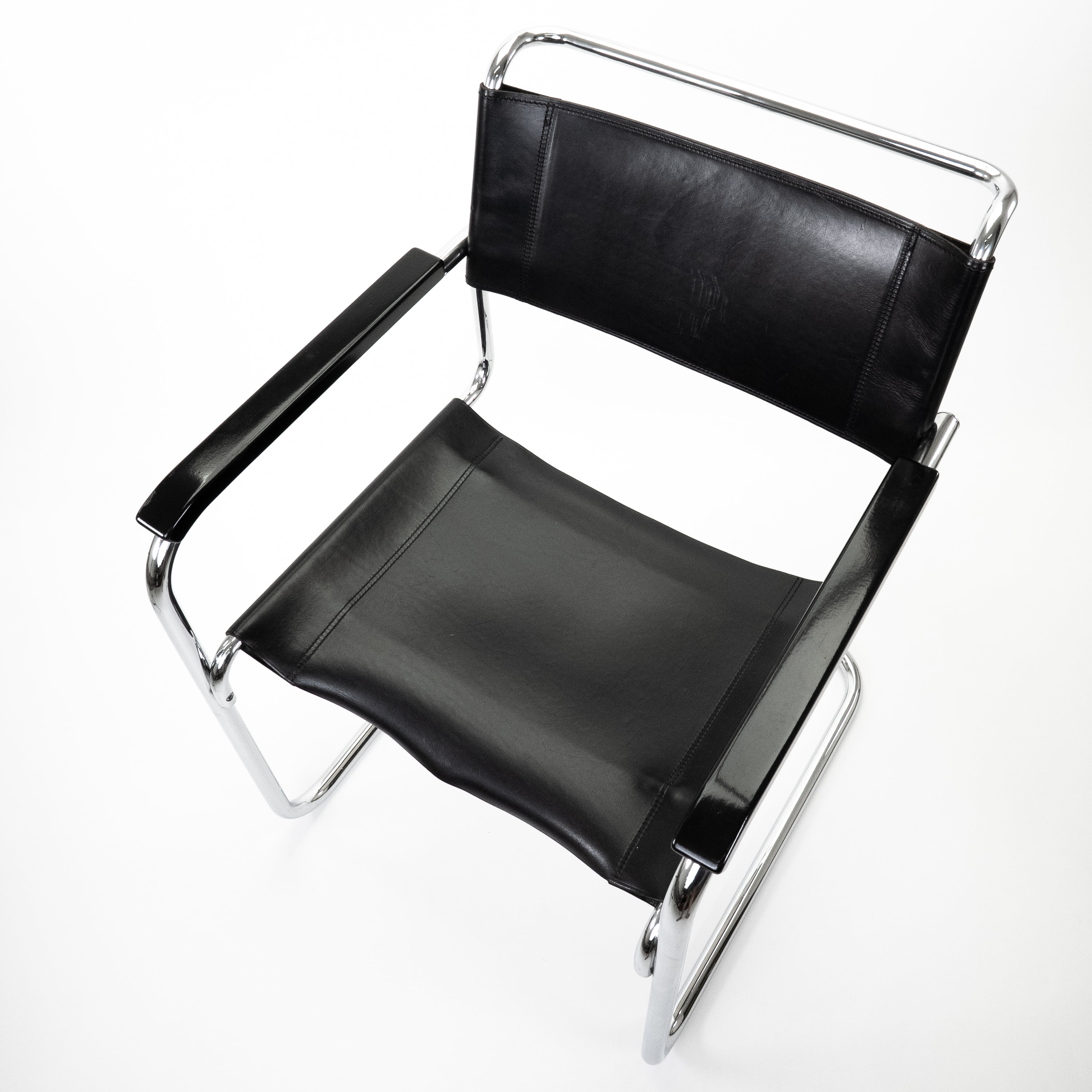 S34 Armchairs Chrome Black