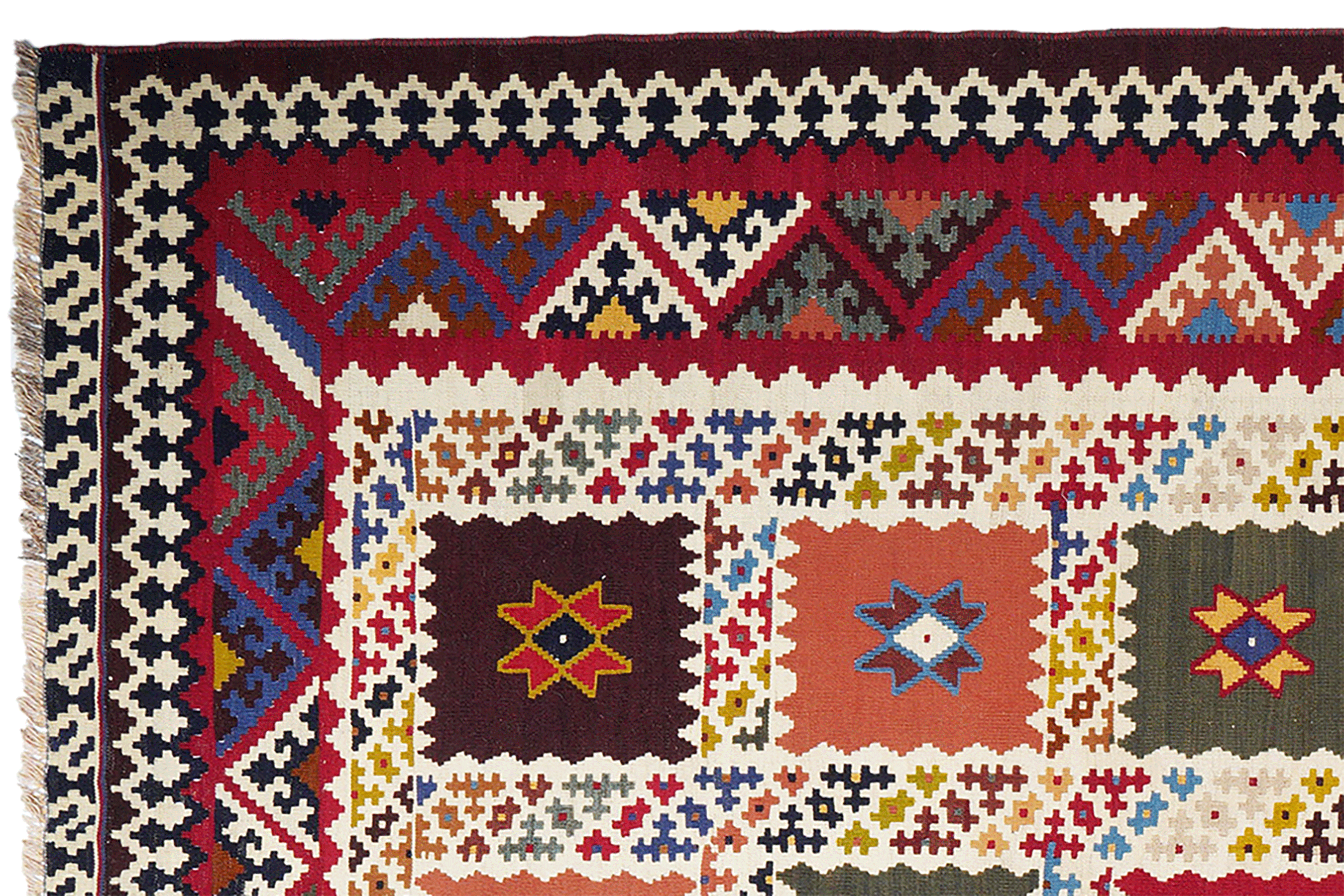 Kilim Gashgai Teppich Mehrfarbig