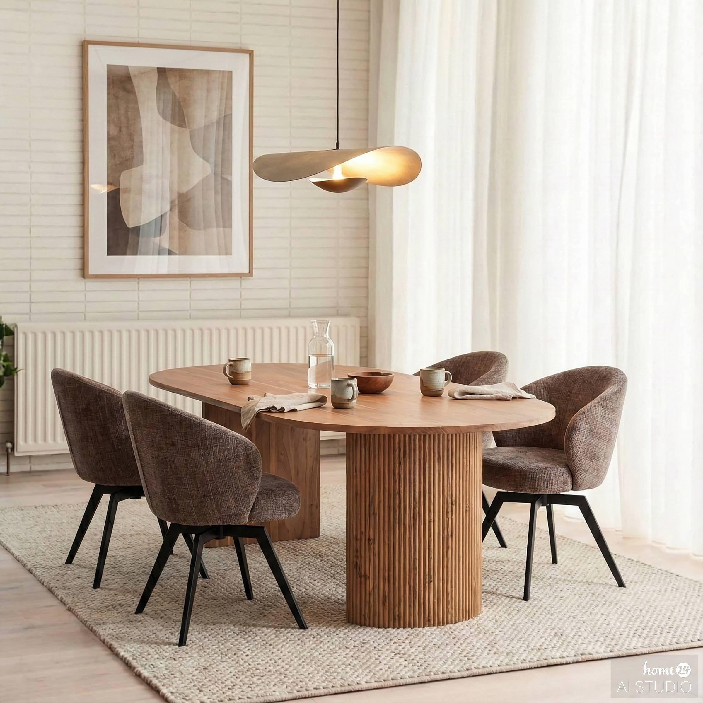 Armchair PERIM Textured fabric Steel Brown Black